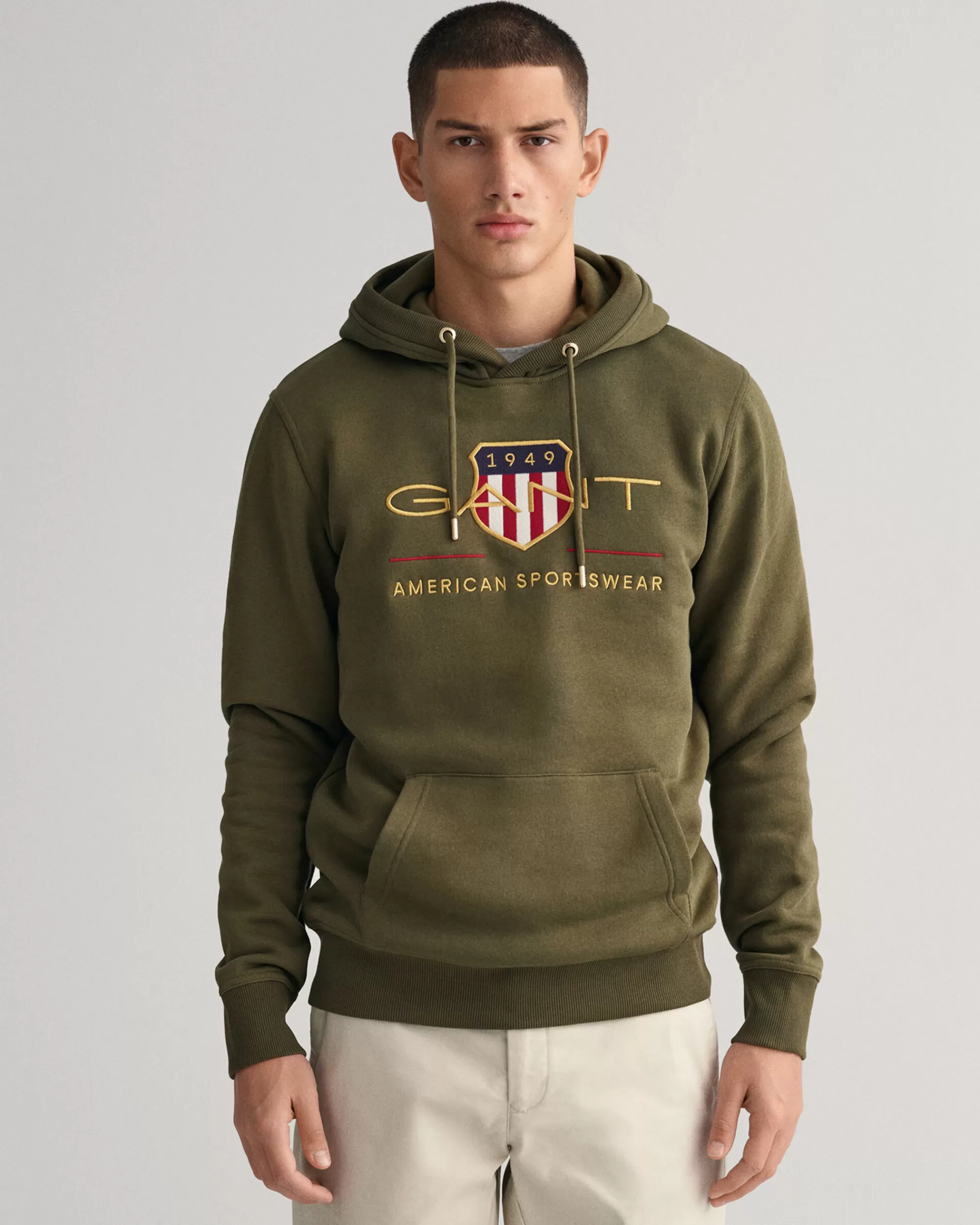 Hupparit & Collegepaidat^GANT Archive Shield ‑Huppari Racing Green