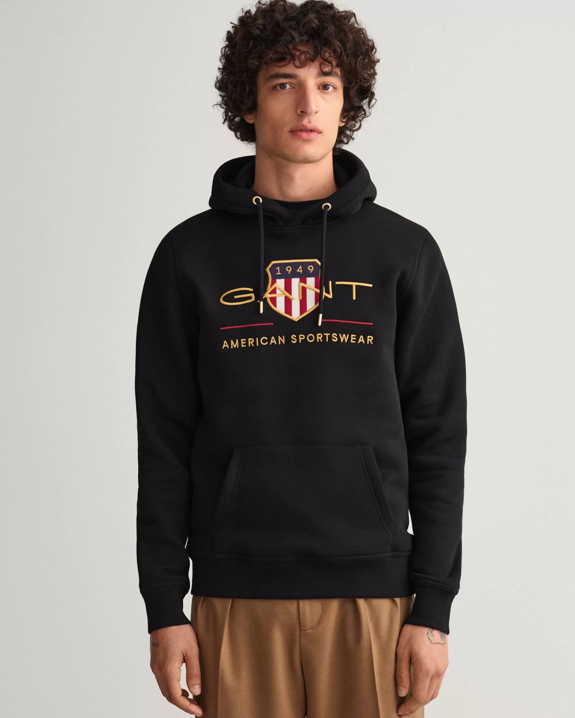 Hupparit & Collegepaidat^GANT Archive Shield ‑Huppari Black