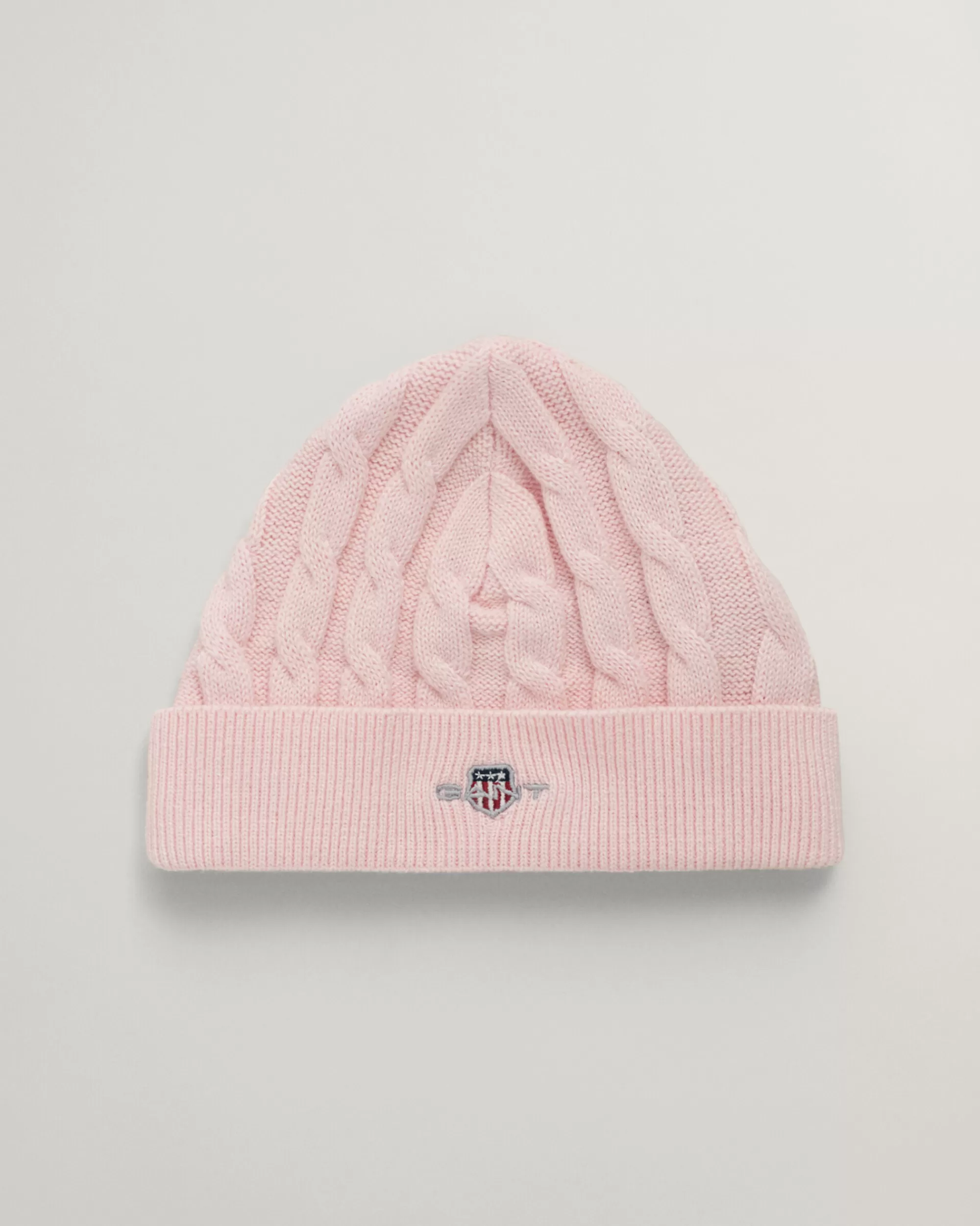 Asusteet^GANT Baby-Malliston Puuvillainen Shield-Palmikkoneulepipo Crystal Pink