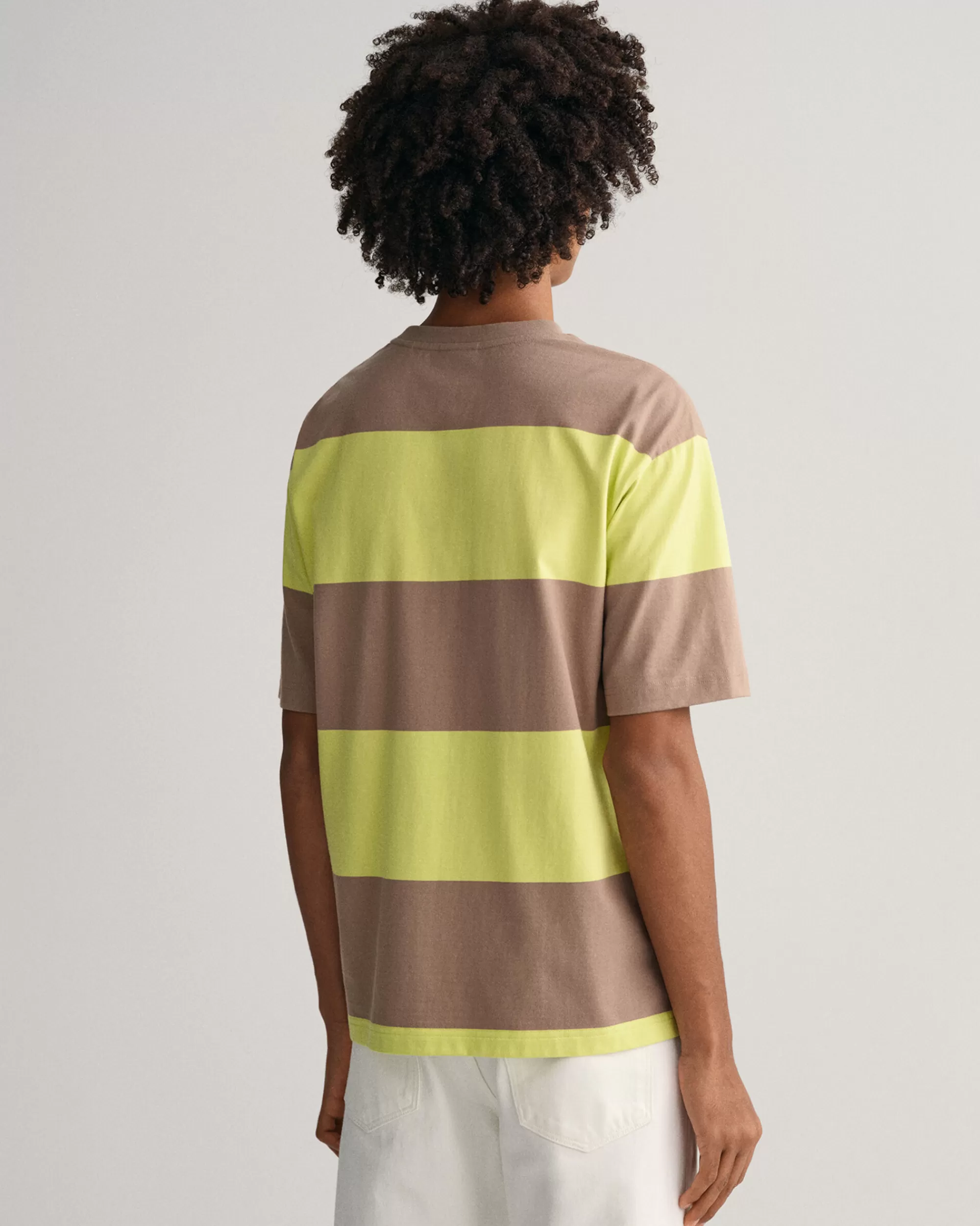 T-Paidat^GANT Block Stripe -T‑Paita Lime Green