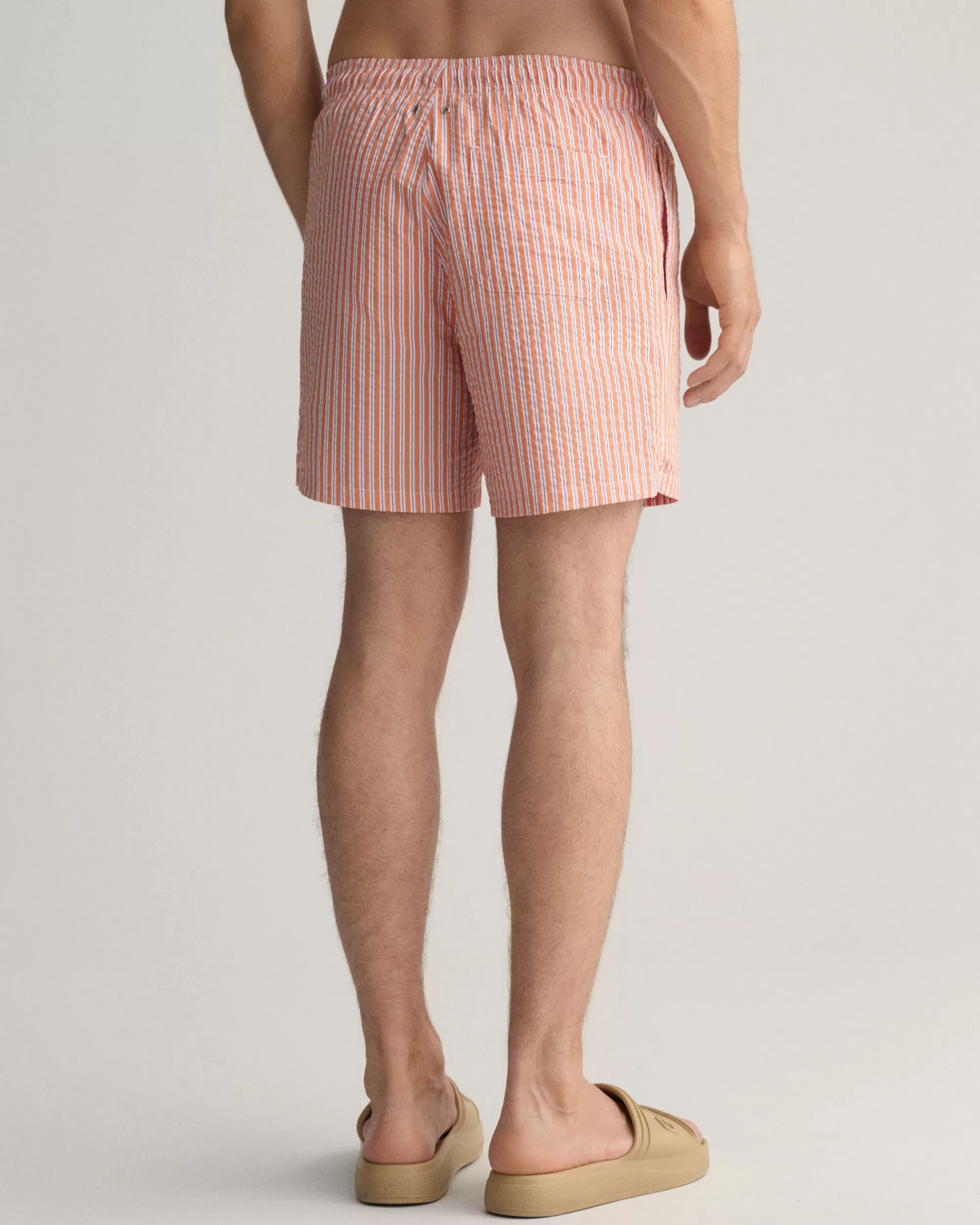 Uimahousut^GANT Classic Fit ‑Mitoitetut Seersucker-Pintaiset Uimashortsit Pumpkin Orange