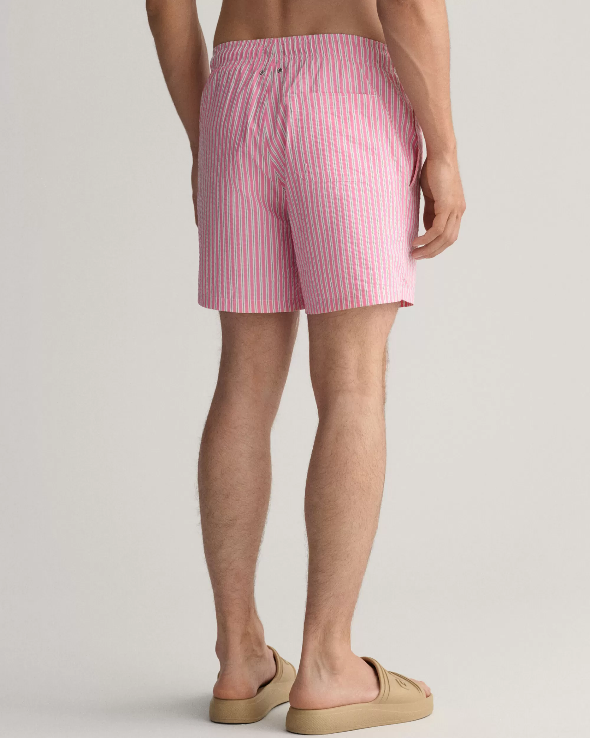 Uimahousut^GANT Classic Fit ‑Mitoitetut Seersucker-Pintaiset Uimashortsit Perky Pink