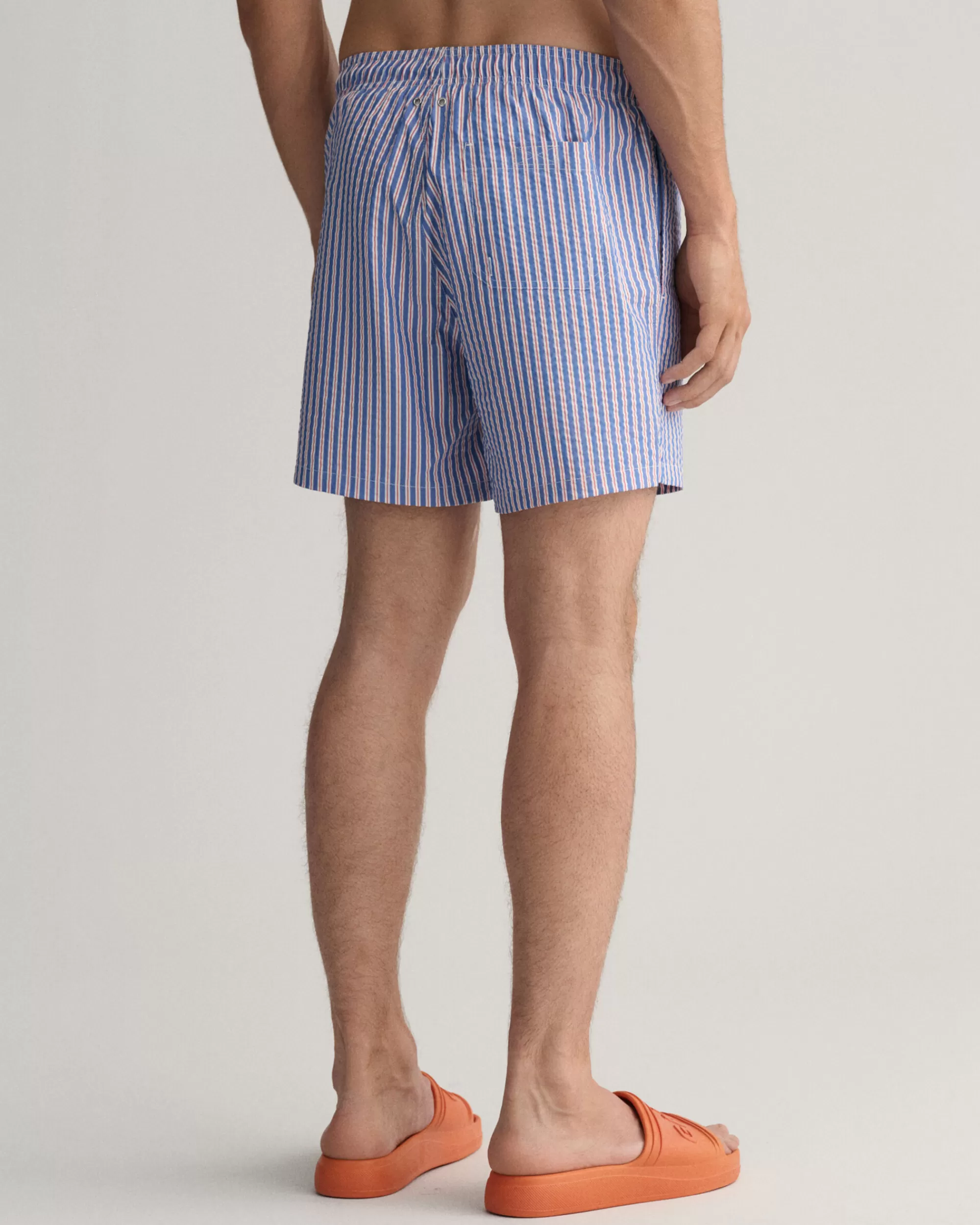 Uimahousut^GANT Classic Fit ‑Mitoitetut Seersucker-Pintaiset Uimashortsit Lapis Blue