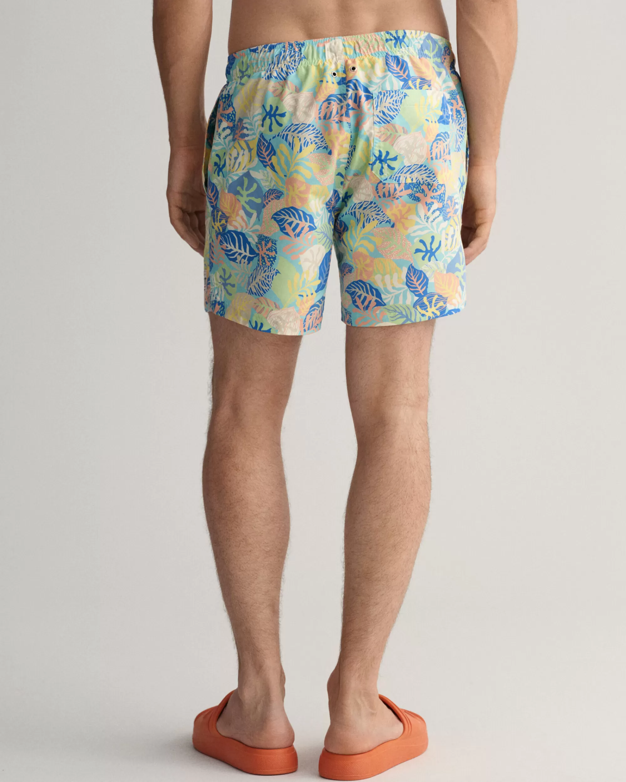 Uimahousut^GANT Classic Fit ‑Mitoitetut Uimashortsit Trooppisella Printtikuosilla Lagoon