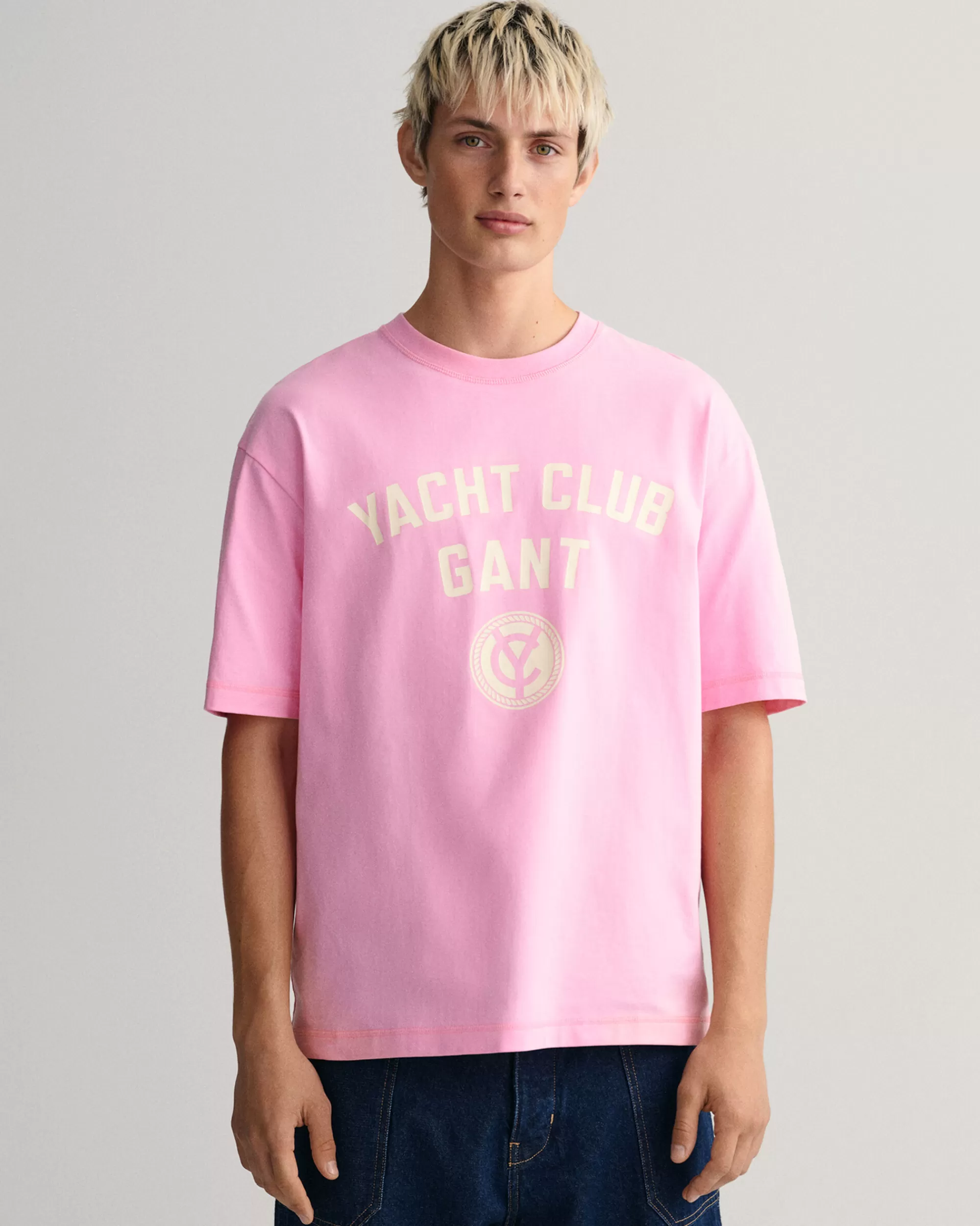 T-Paidat^GANT Yacht Club -T-Paita Bright Pink