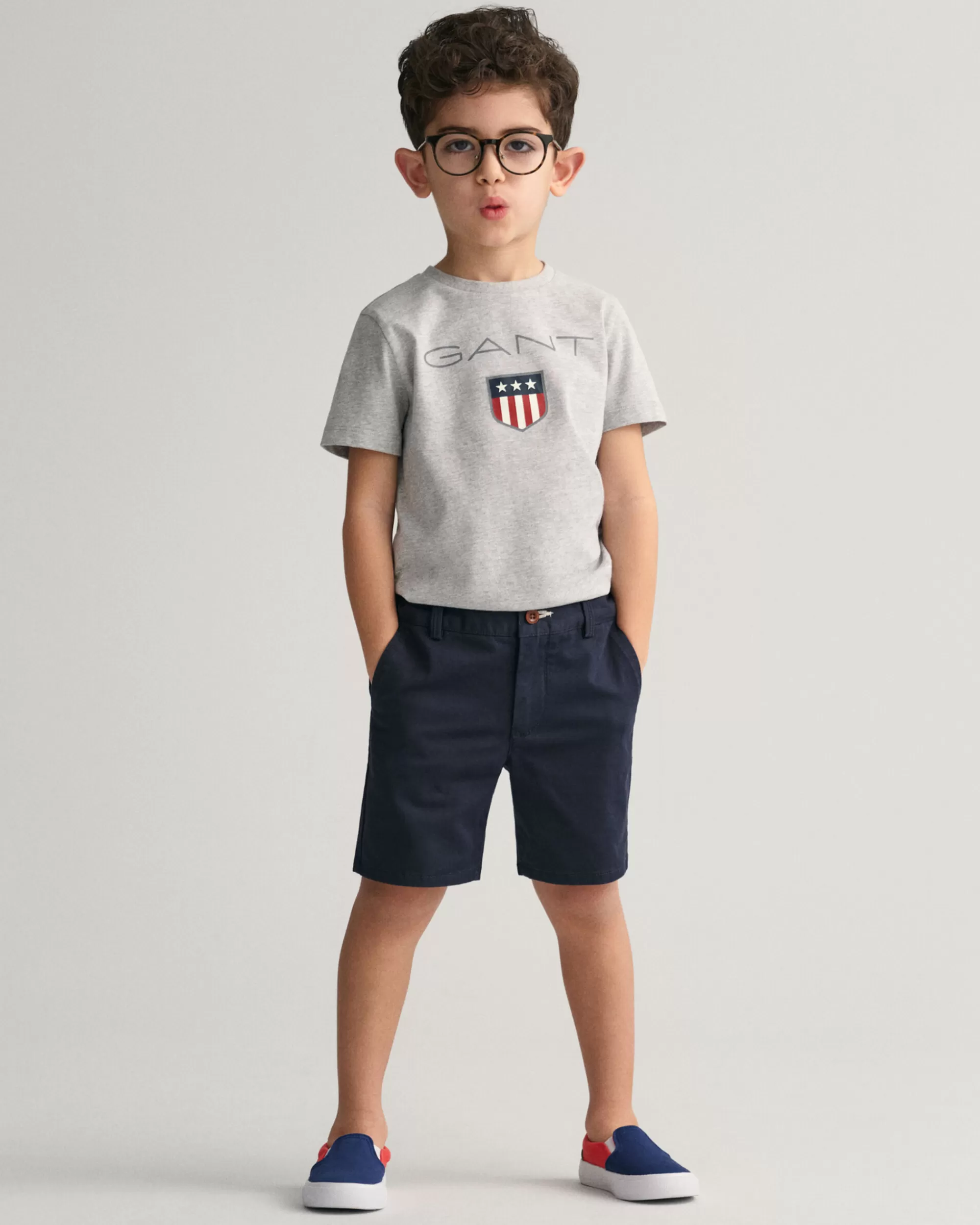 Housut^GANT Kids-Malliston Chinoshortsit Marine