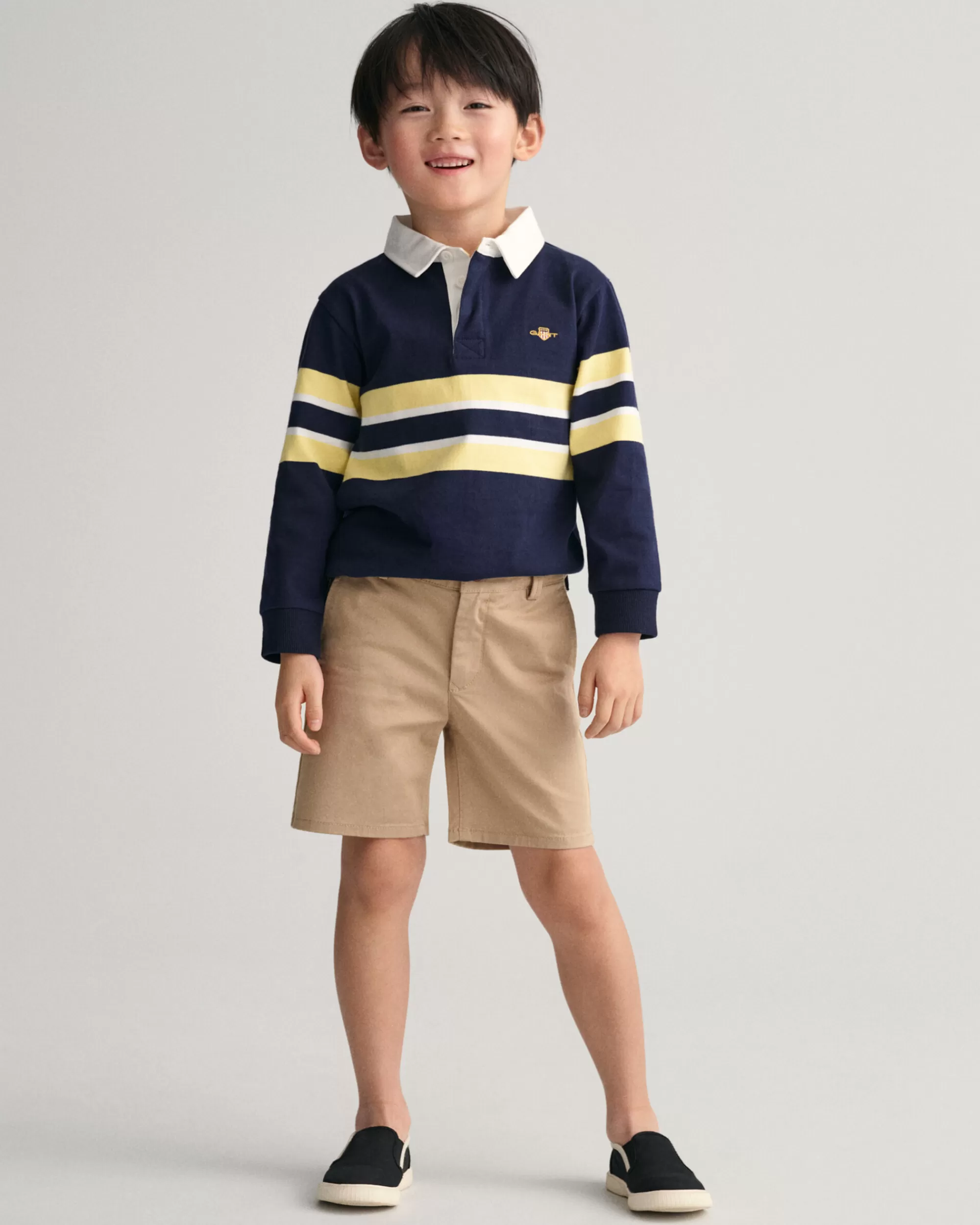 Housut^GANT Kids-Malliston Chinoshortsit Dark Khaki