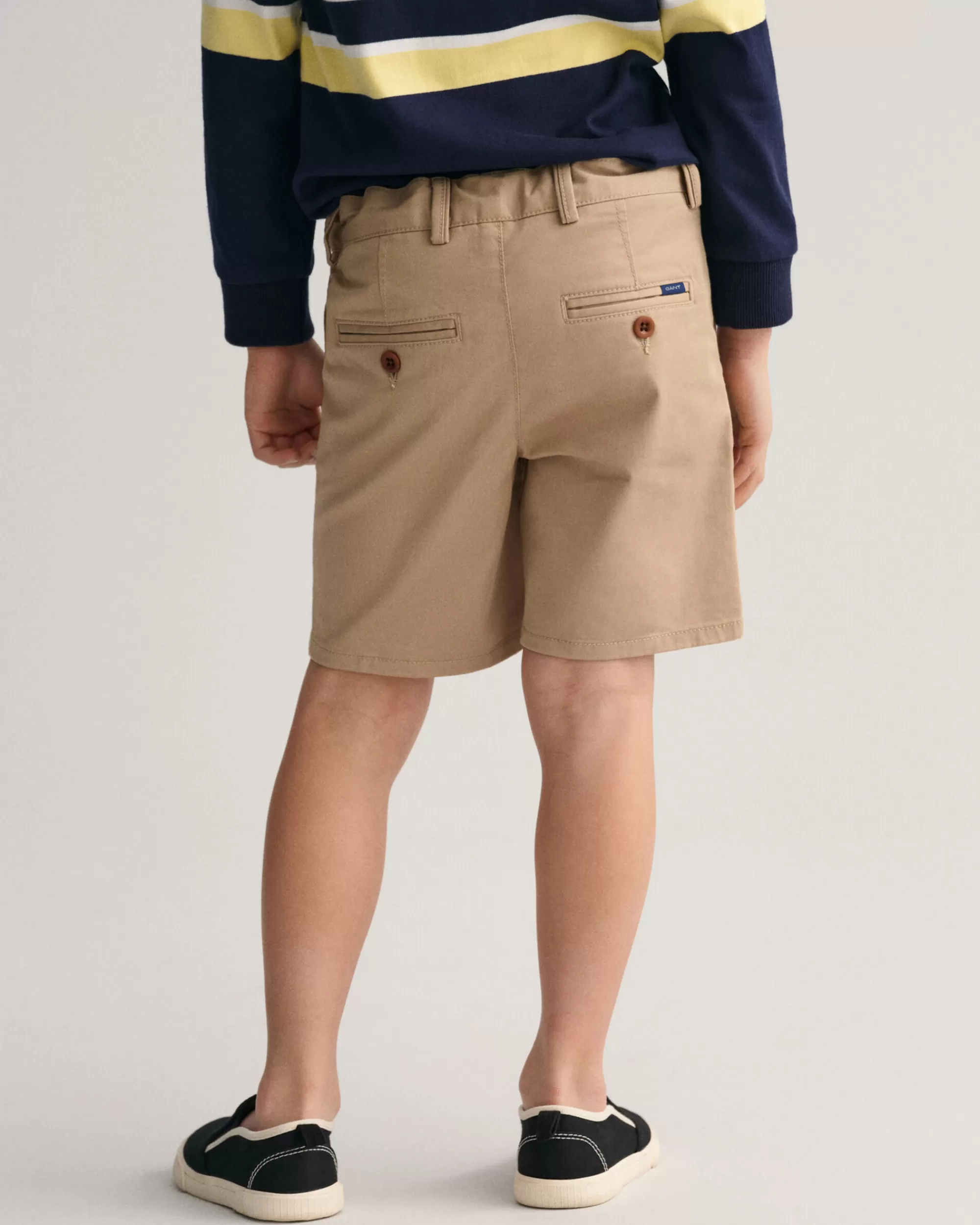 Housut^GANT Kids-Malliston Chinoshortsit Dark Khaki