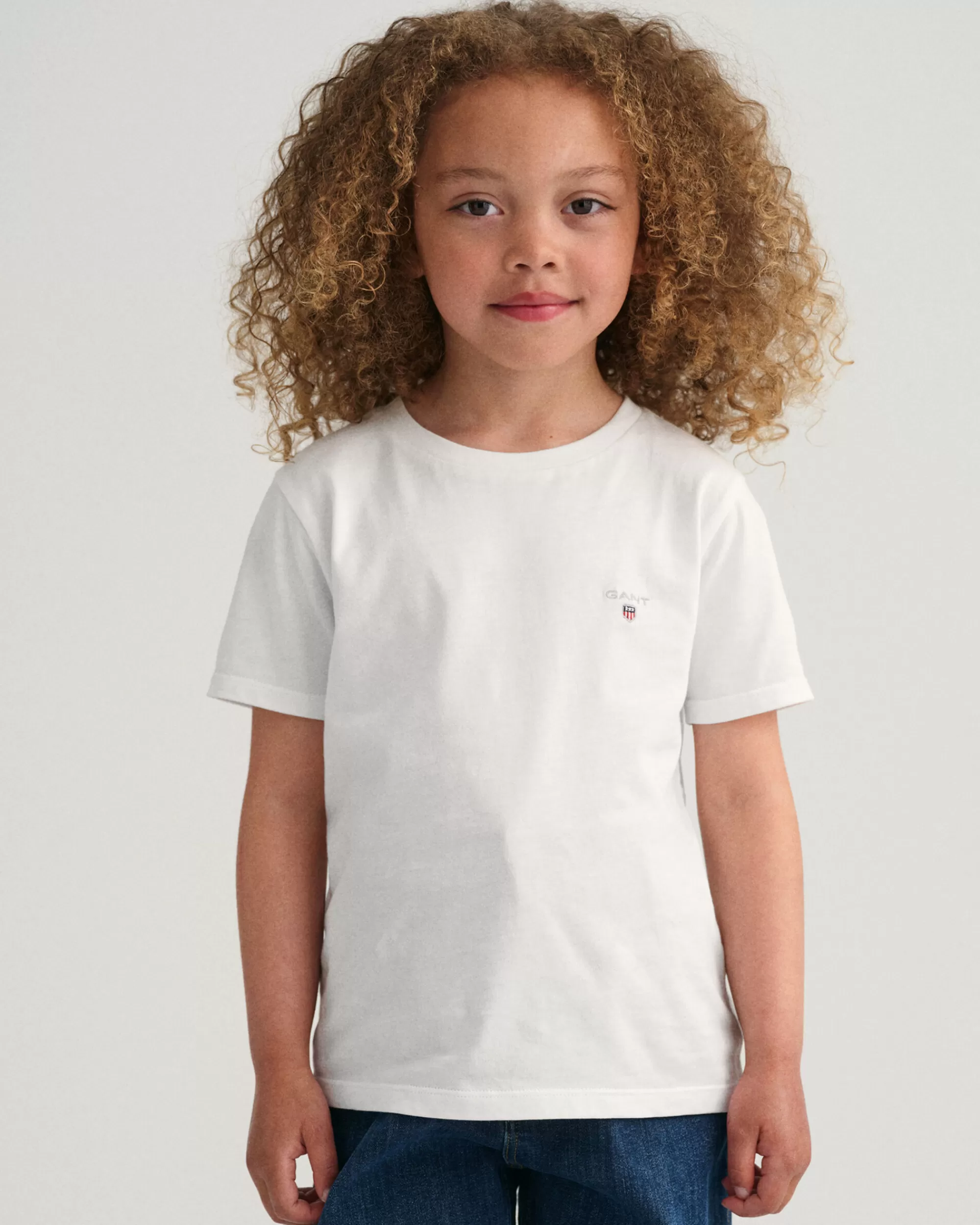 T-Paidat & Pikeet^GANT Kids-Malliston Original-T‑Paita White