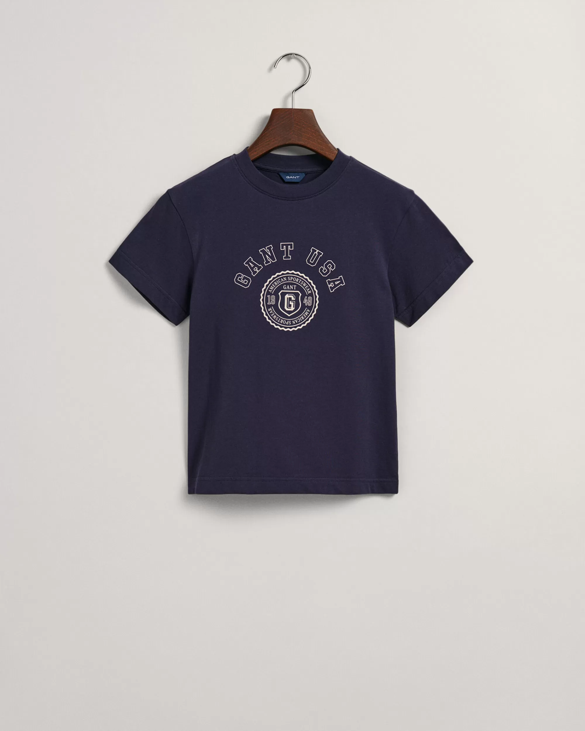 T-Paidat & Pikeet^GANT Kids-Malliston Oversized Fit -Mitoitettu Usa -T-Paita Classic Blue