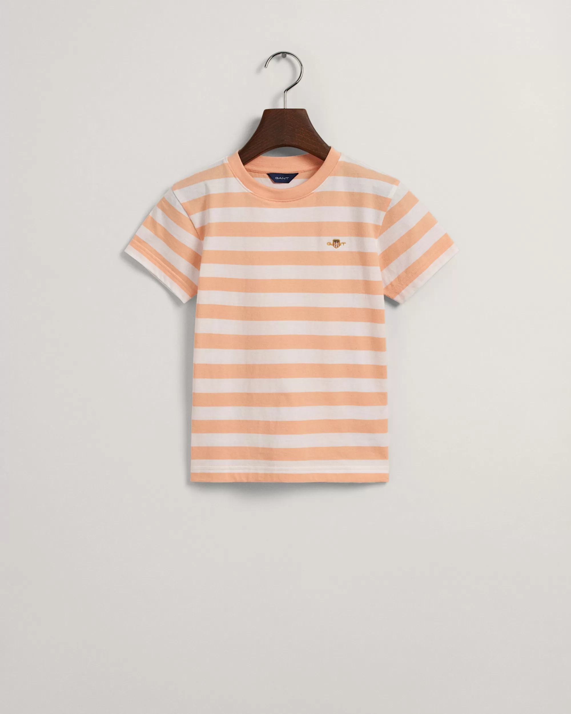 T-Paidat & Pikeet^GANT Kids-Malliston Raidallinen T‑Paita Apricot Cream