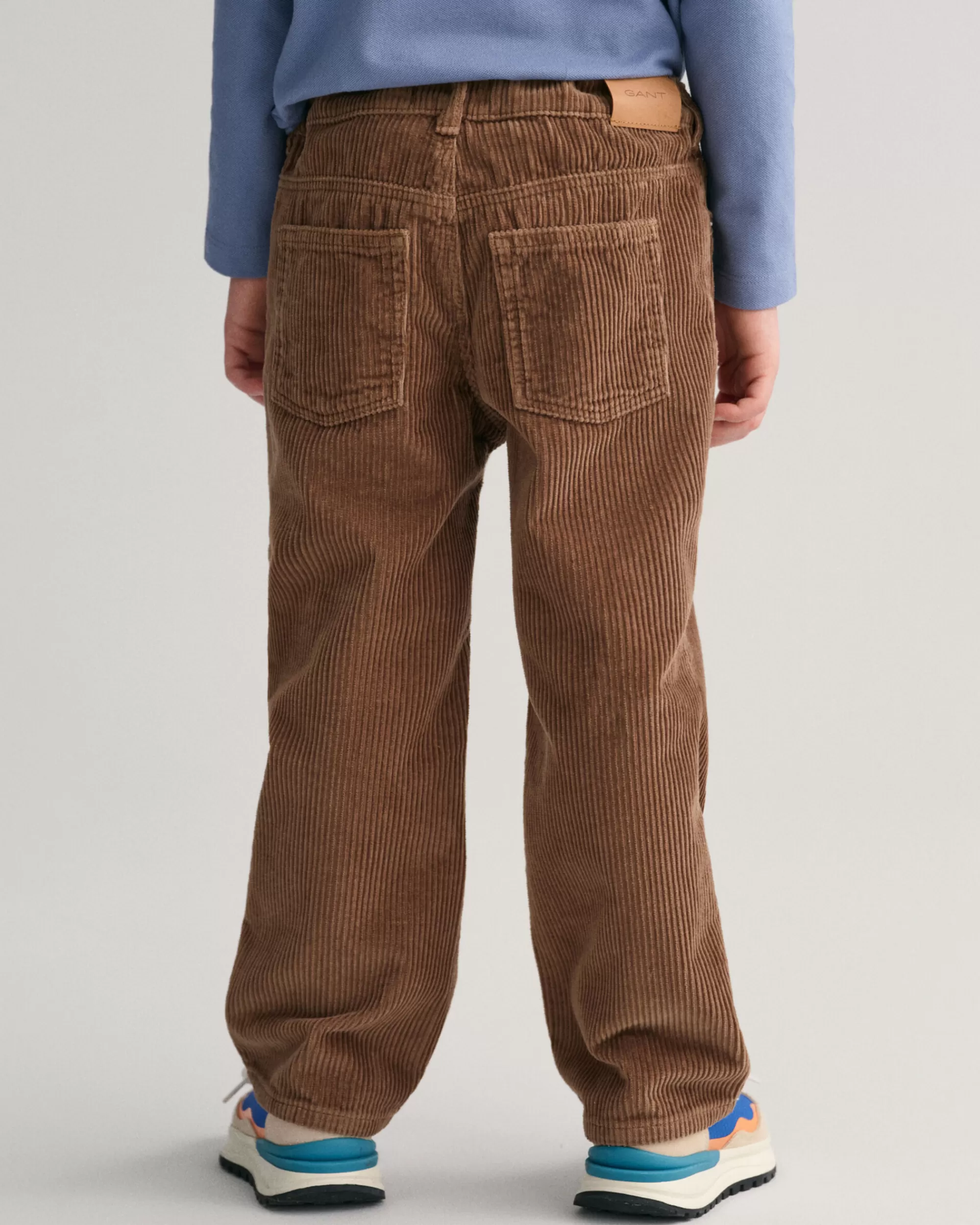 Housut^GANT Kids-Malliston Relaxed Fit ‑Mitoitetut Vakosamettihousut Cocoa Brown