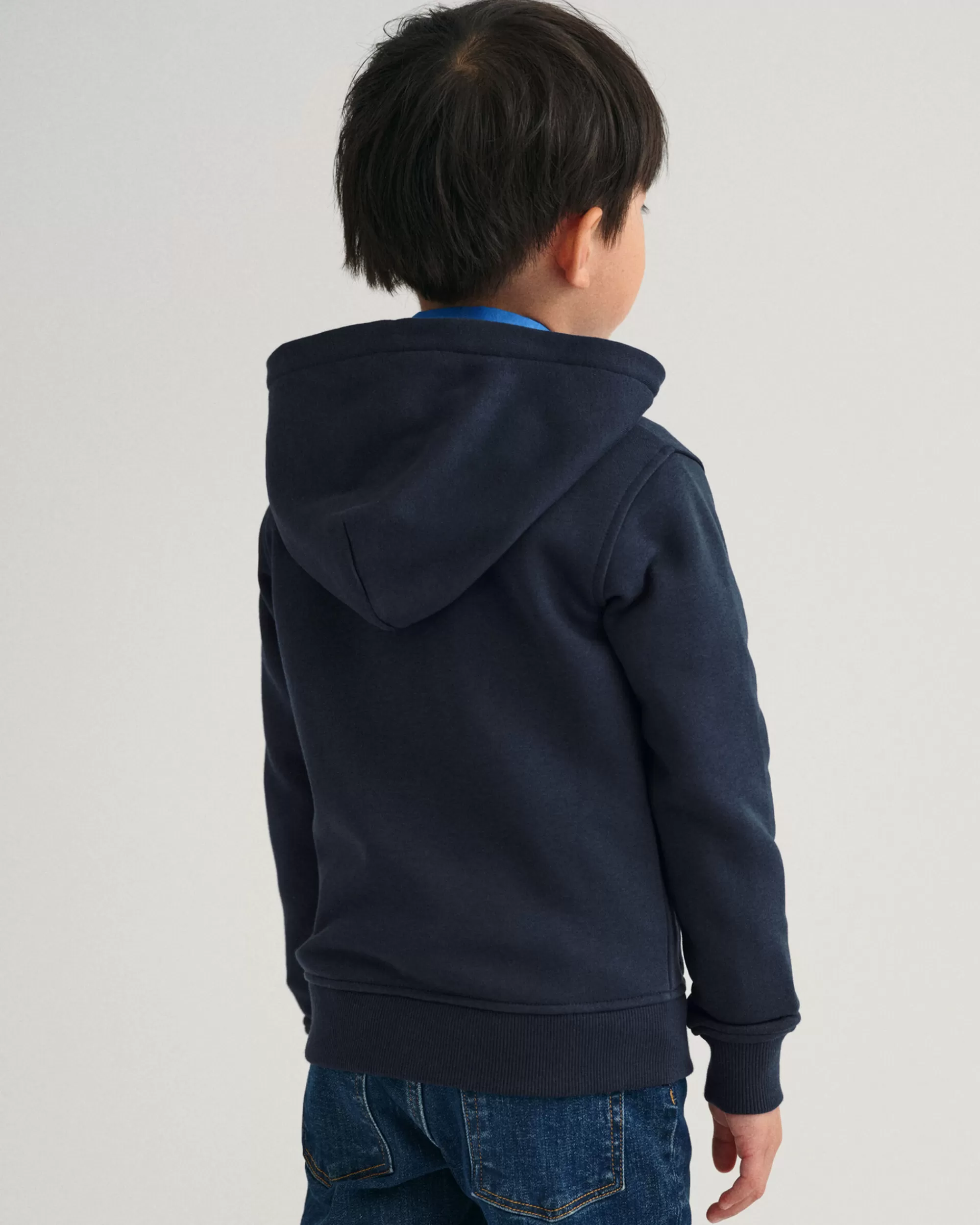 Collegepaidat & Hupparit^GANT Kids-Malliston Vetoketjullinen Original-Collegehuppari Evening Blue