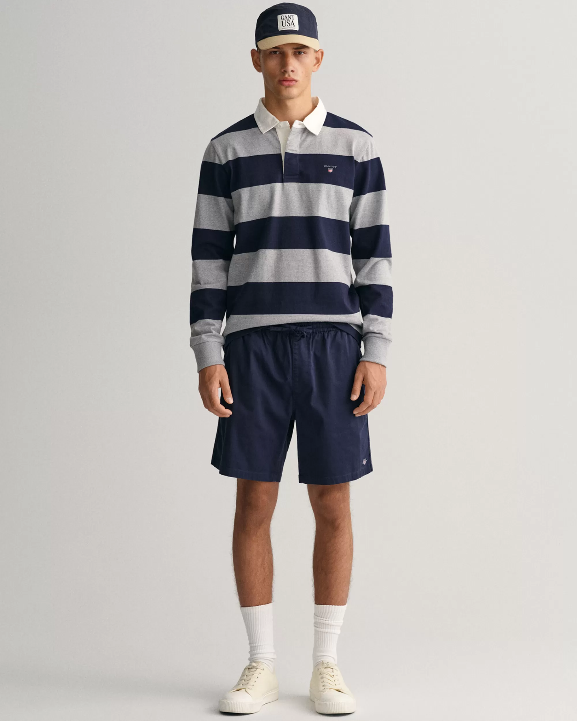 Shortsit^GANT Kiristysnyorilliset Logo-Shortsit Marine