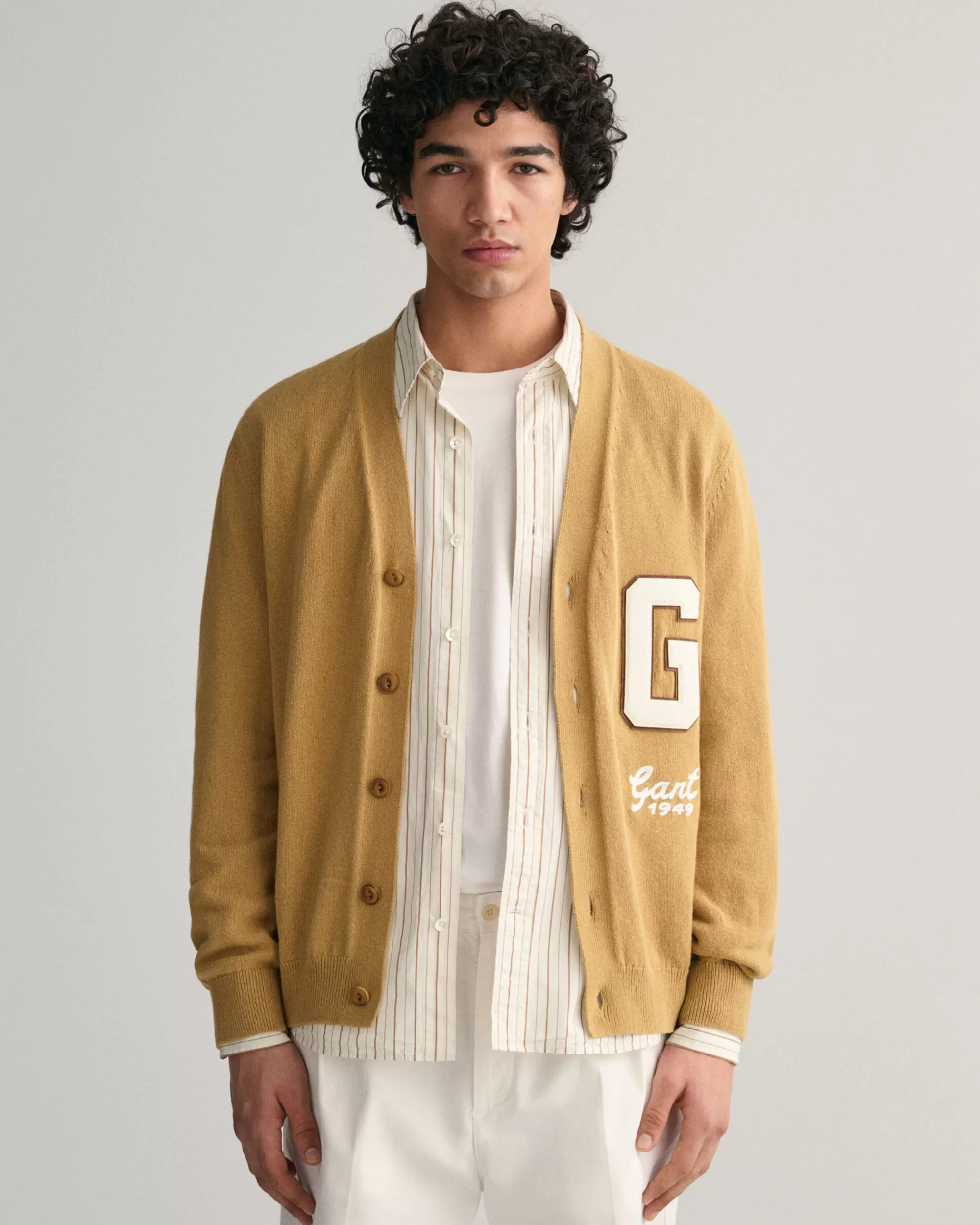 Neuleet^GANT Letterman-Neuletakki Golden Khaki