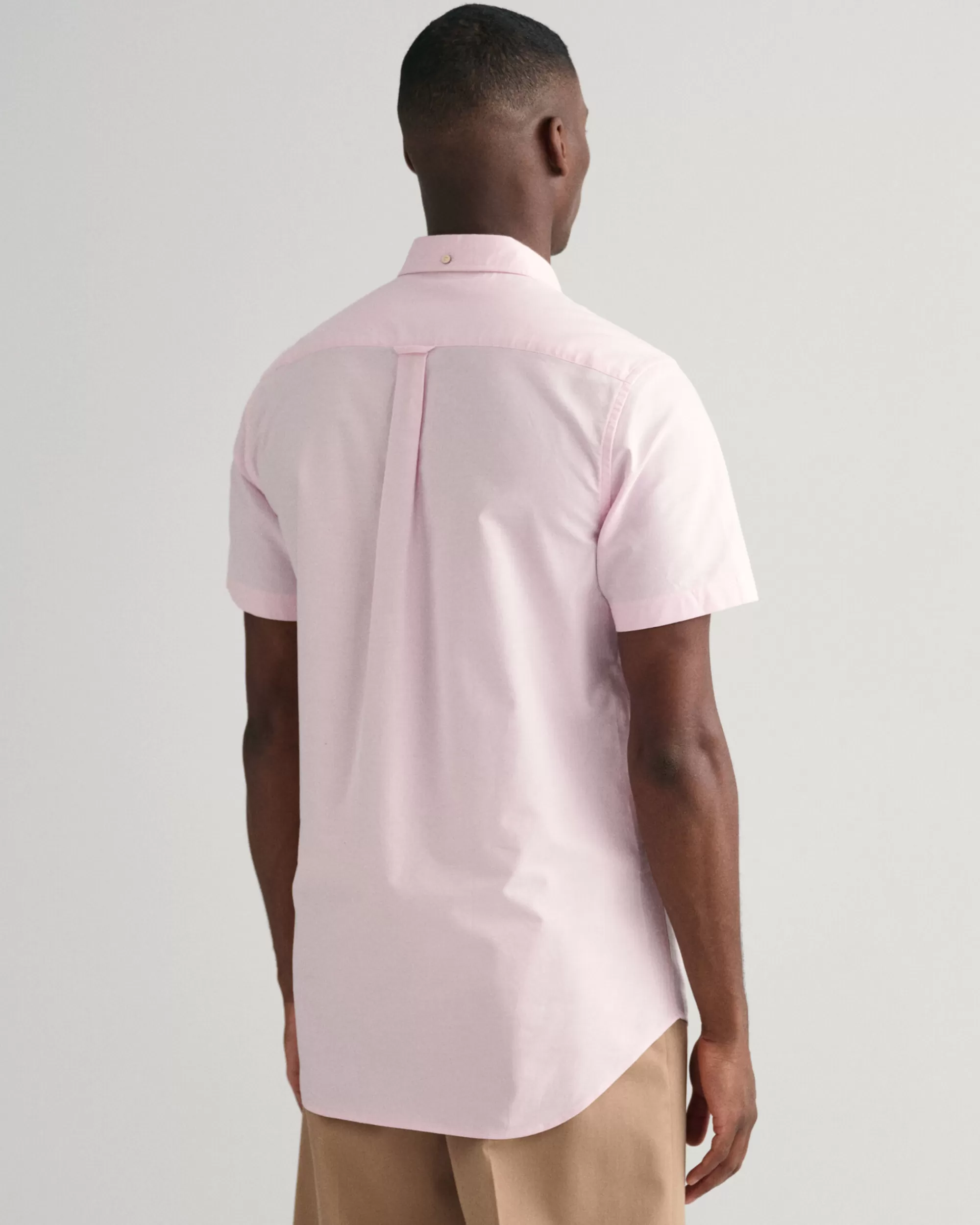 Paidat^GANT Lyhythihainen Regular Fit ‑Mitoitettu Oxford-Paita Light Pink