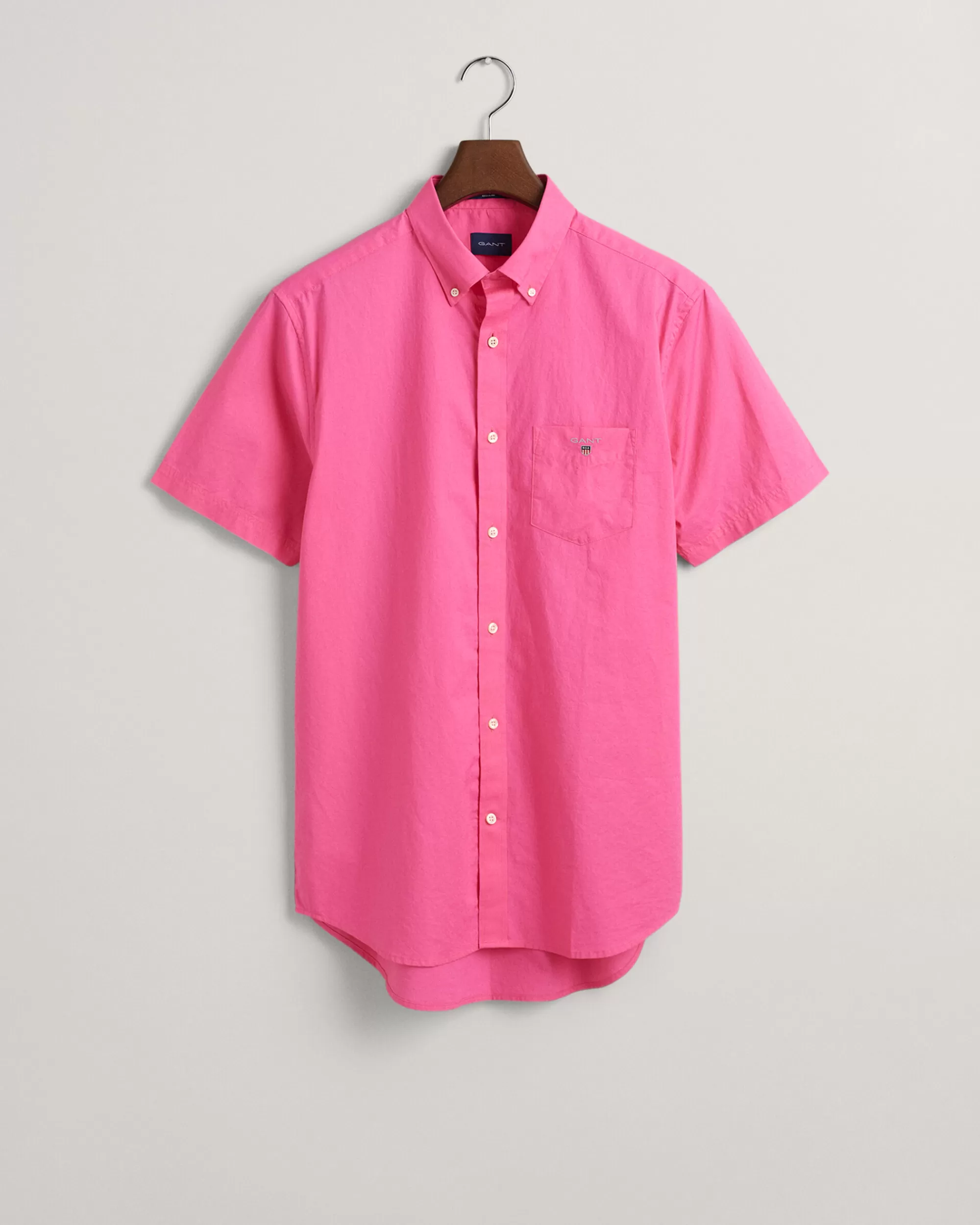 Paidat^GANT Lyhythihainen Regular Fit ‑Mitoitettu Broadcloth-Paita Perky Pink