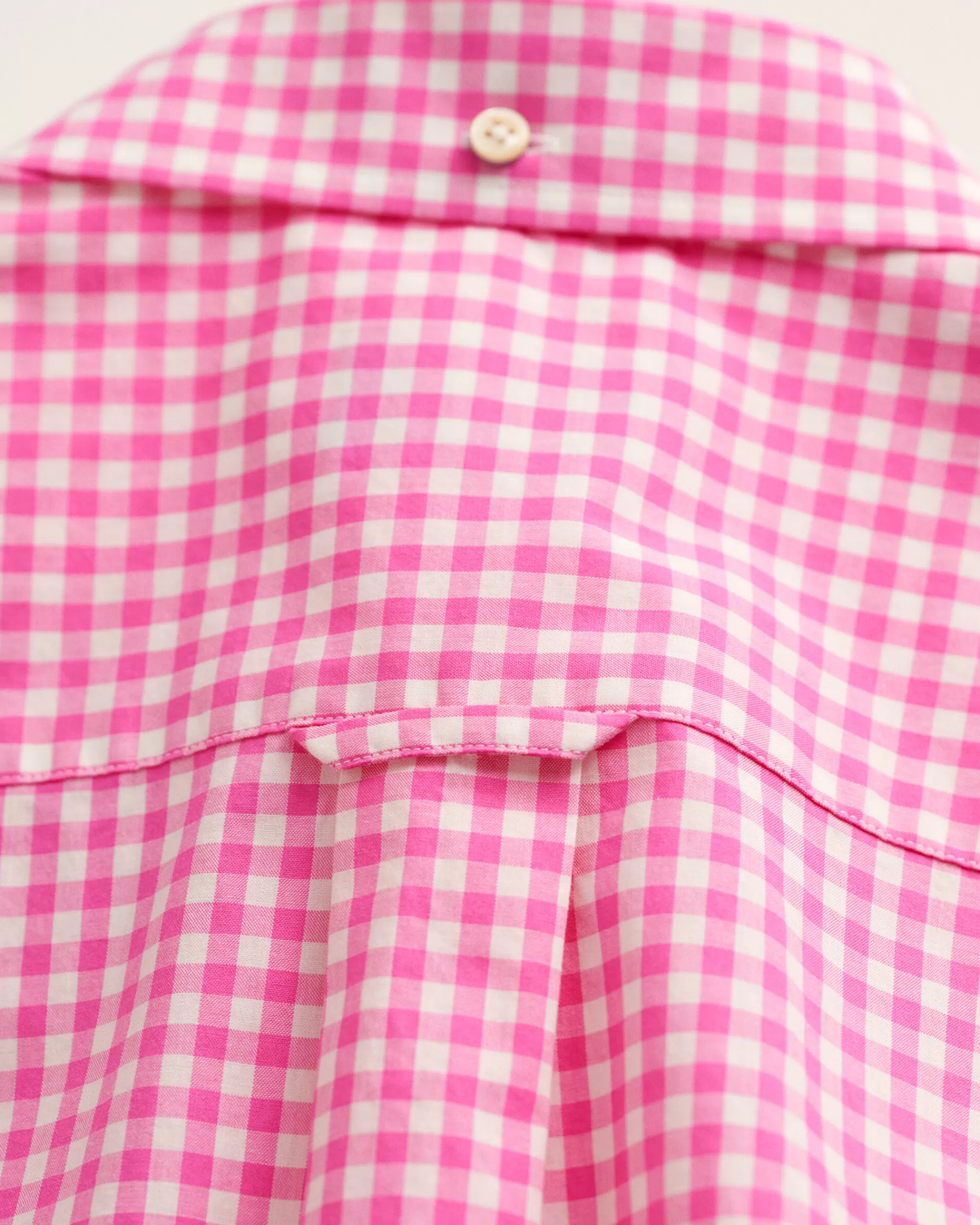 Paidat^GANT Lyhythihainen Regular Fit ‑Mitoitettu Gingham-Ruutuinen Paita Broadcloth-Kankaasta Perky Pink