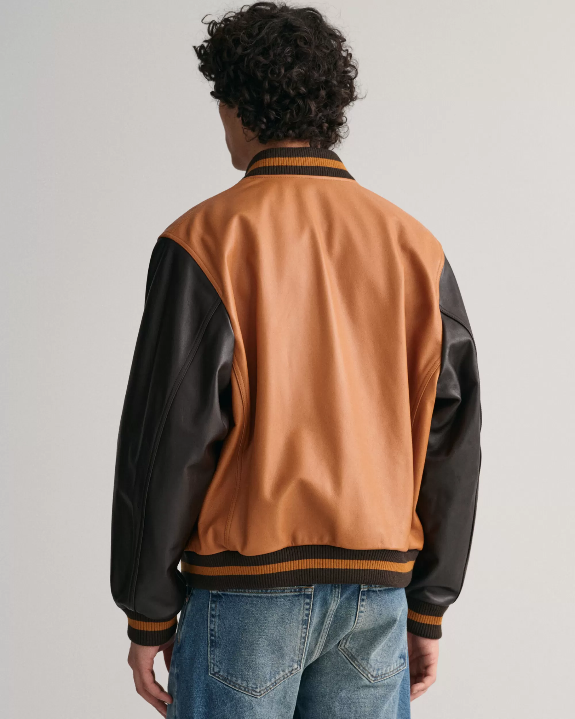 Takit^GANT Nahkainen Varsity Jacket Argan Oil