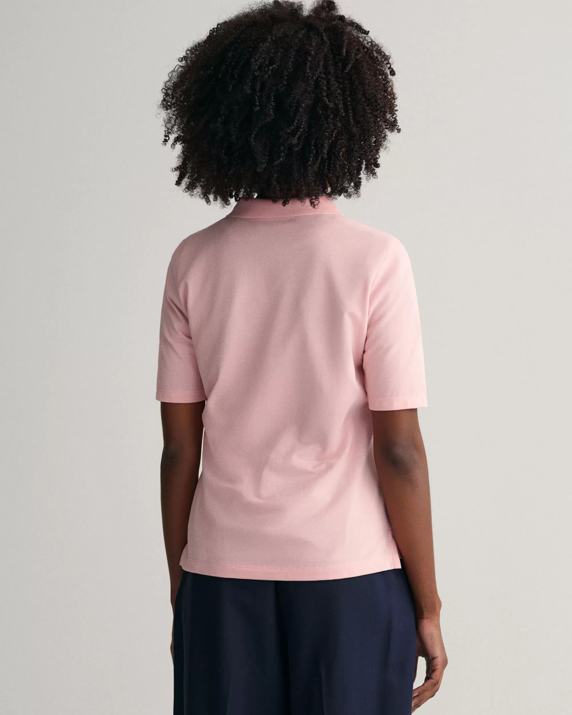 Pikeepaidat^GANT Original-Pikeepaita Hieman Tavallista Pidemmilla T‑Paitahihoilla Preppy Pink