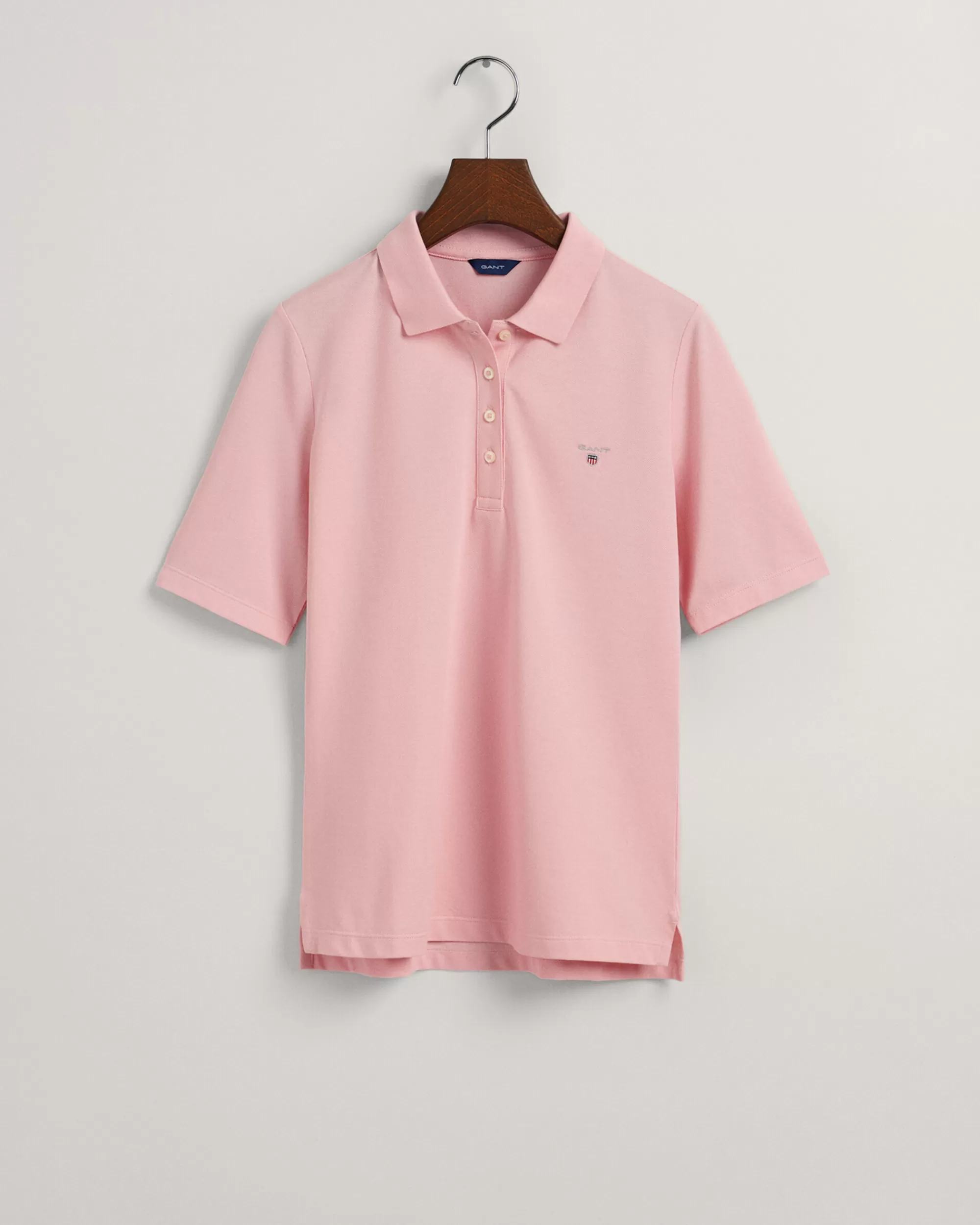 Pikeepaidat^GANT Original-Pikeepaita Hieman Tavallista Pidemmilla T‑Paitahihoilla Preppy Pink