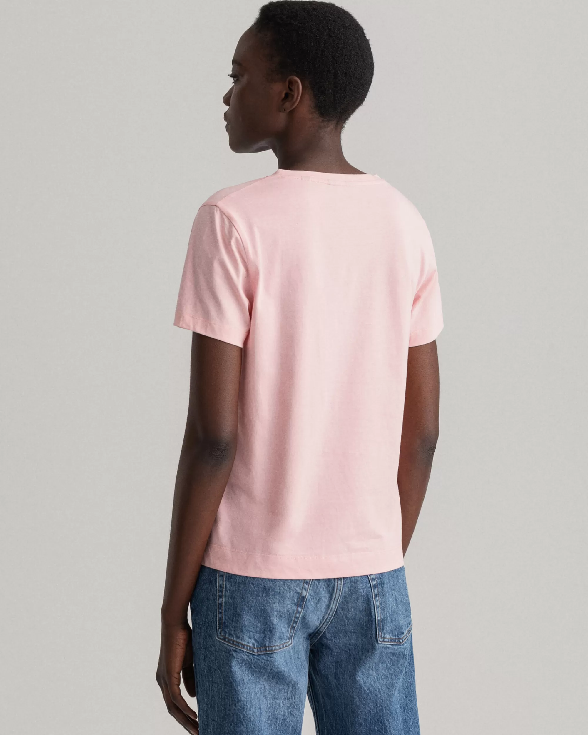 T-Paidat & Topit^GANT Original-T‑Paita V‑Paantie Preppy Pink