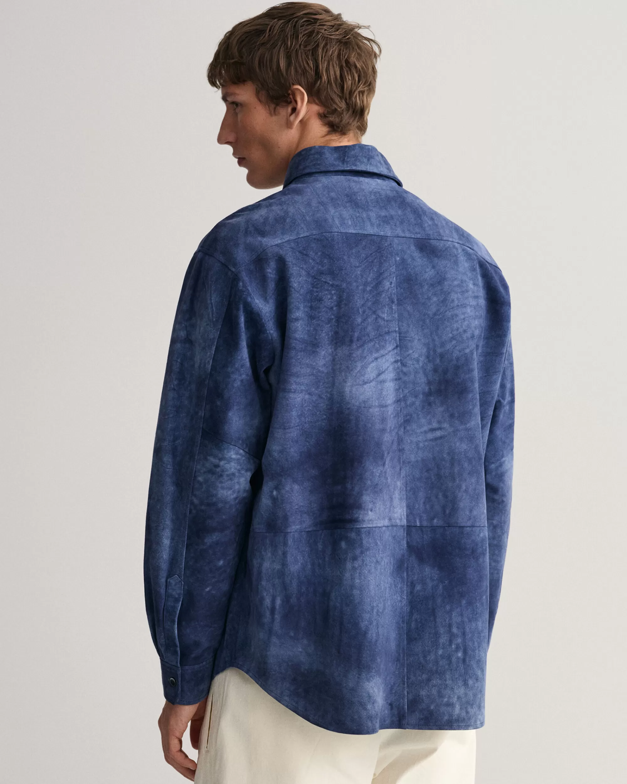 Paidat^GANT Oversized Fit -Mitoitettu Indigonsininen Mokkanahkapaita Indigo Blue