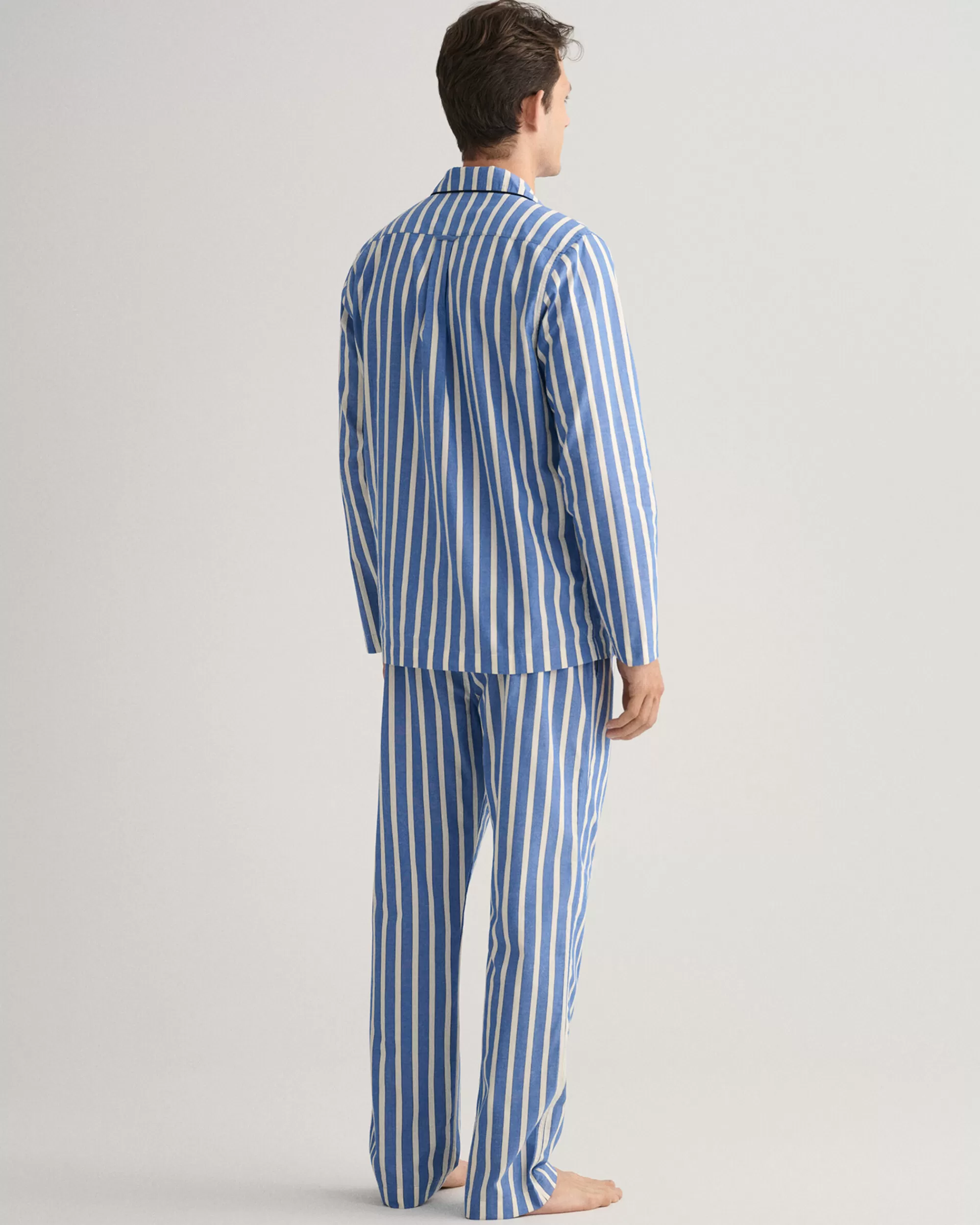 Alusvaatteet^GANT Oxford-Raidalliset Pyjamahousut Lapis Blue