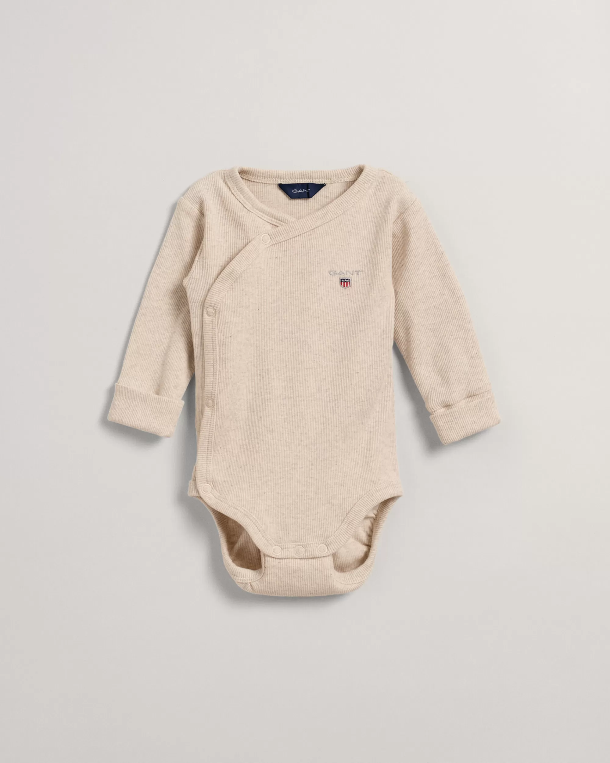 Bodyt & Potkupuvut^GANT Pitkahihainen Baby-Malliston Body Light Beige Melange