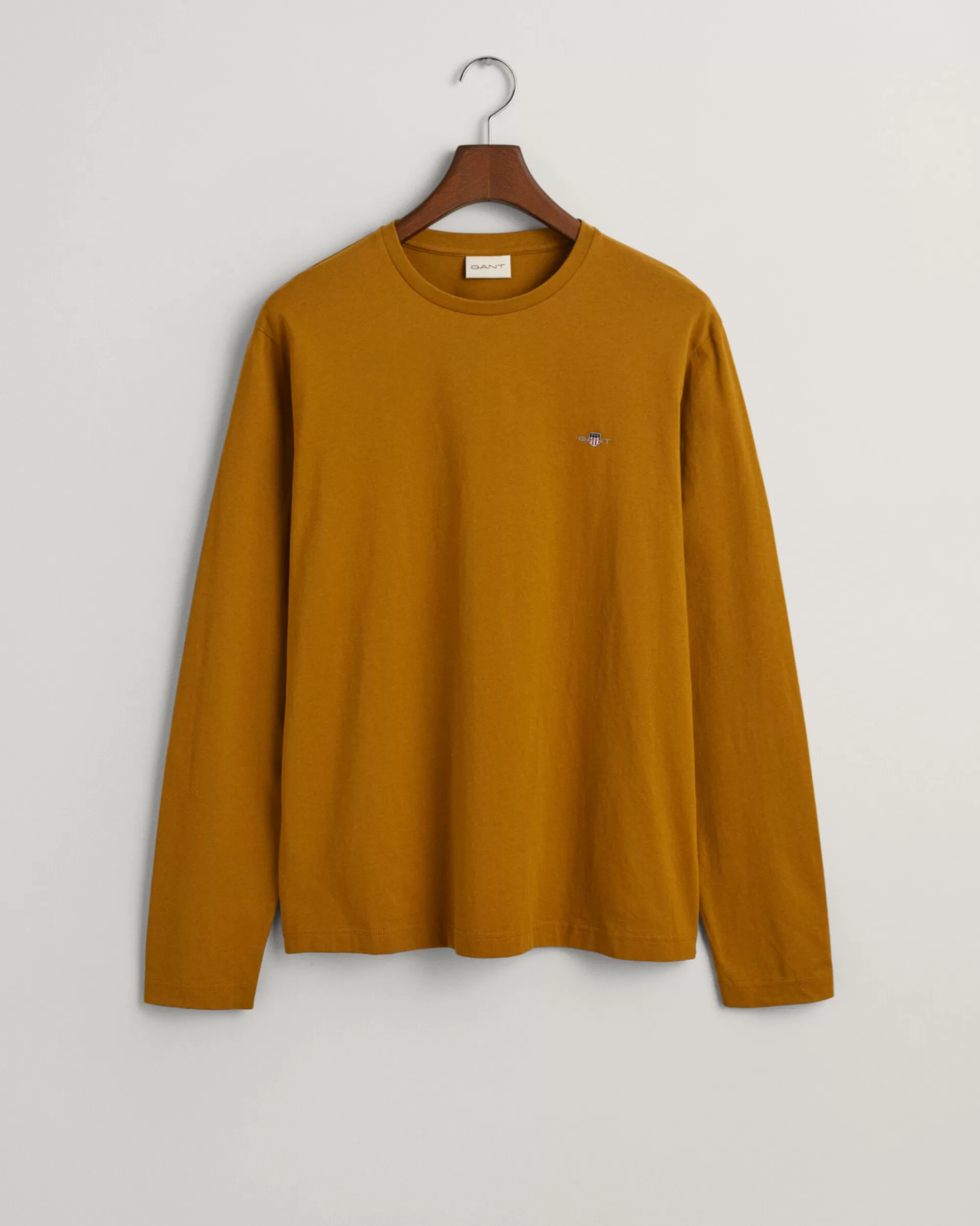 T-Paidat^GANT Pitkahihainen Shield-T‑Paita Warm Brown