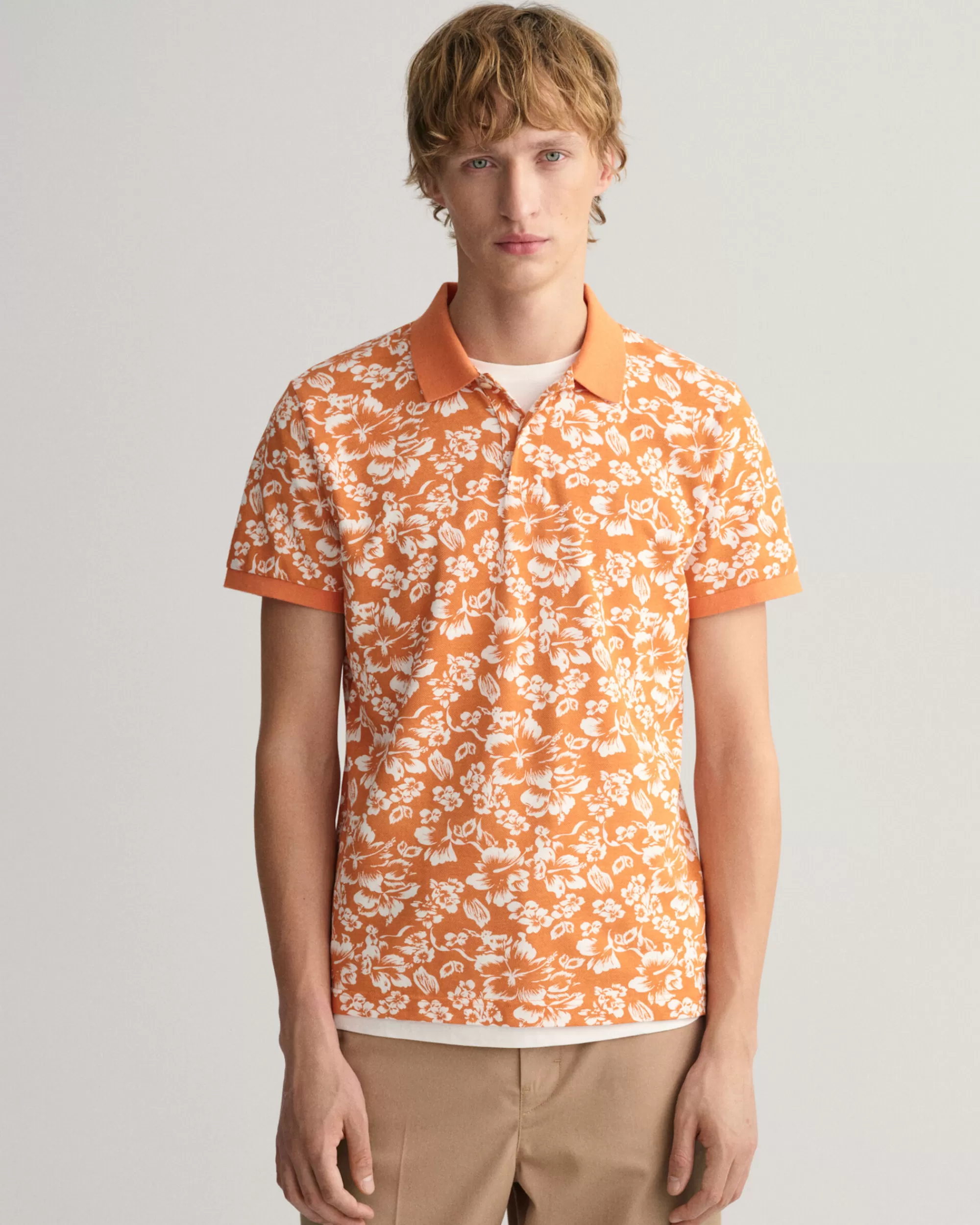 Pikeepaidat^GANT Printtikuvioitu Floral-Pikeepaita Apricot Orange