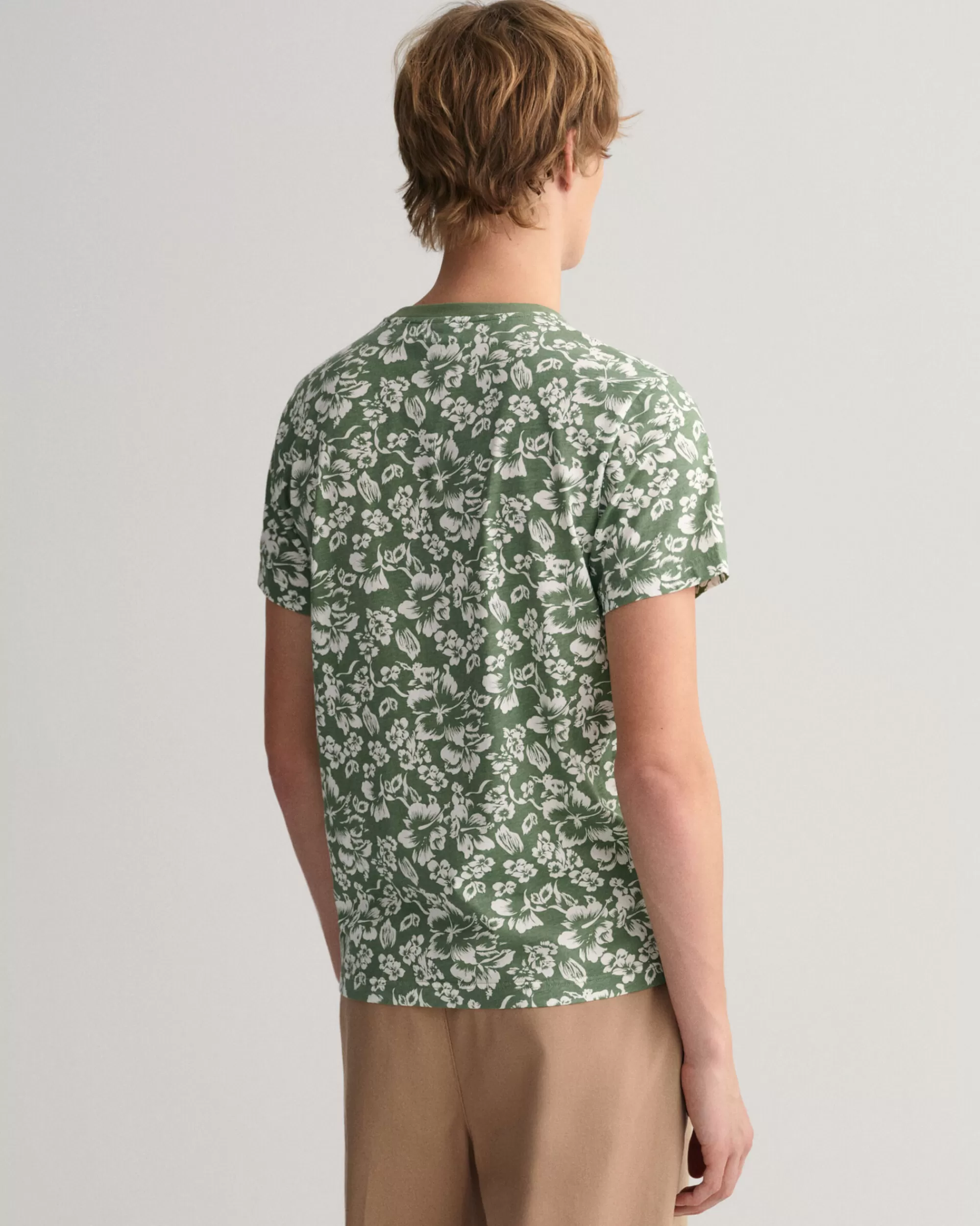 T-Paidat^GANT Printtikuvioitu Floral-T‑Paita Kalamata Green