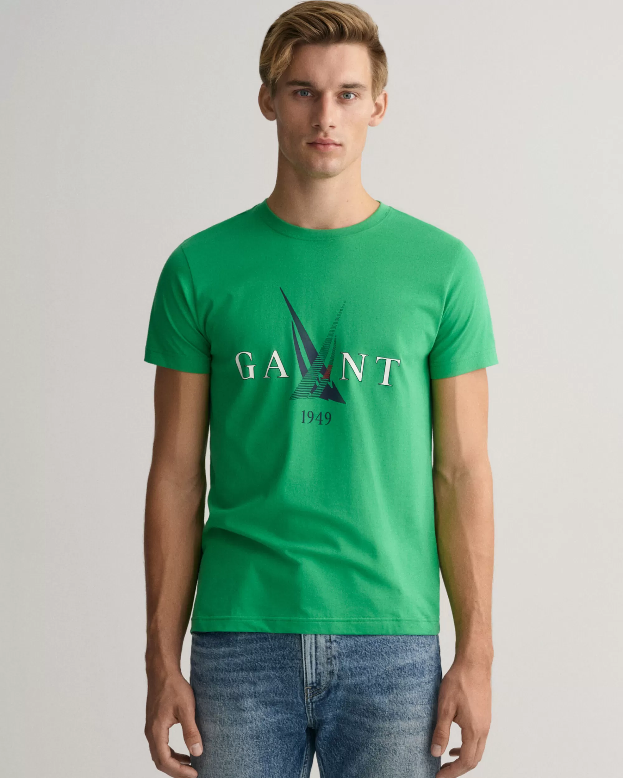 T-Paidat^GANT Printtikuvioitu Sail-T‑Paita Mid Green