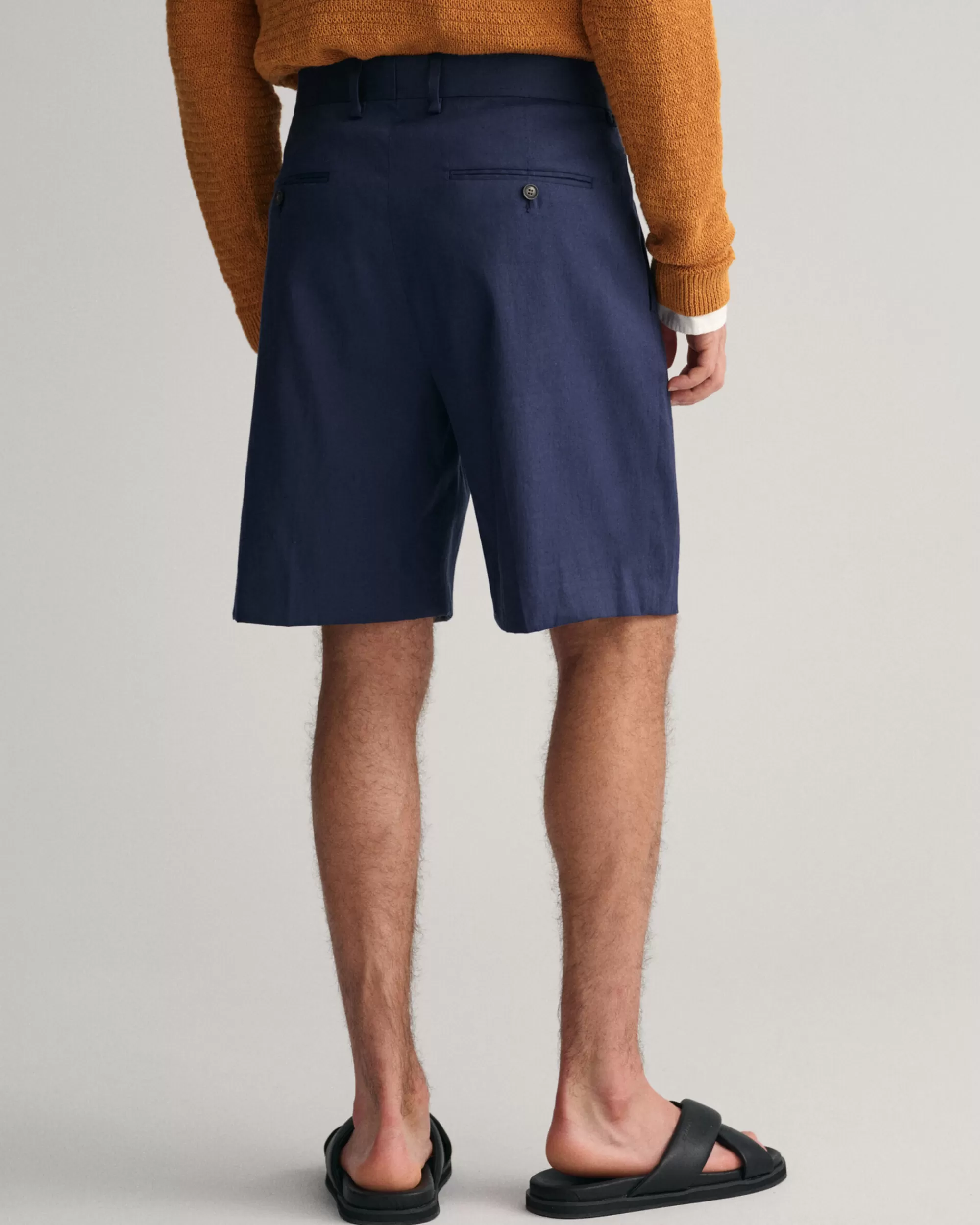 Shortsit^GANT Puuvilla-Pellavaiset Pukushortsit Classic Blue