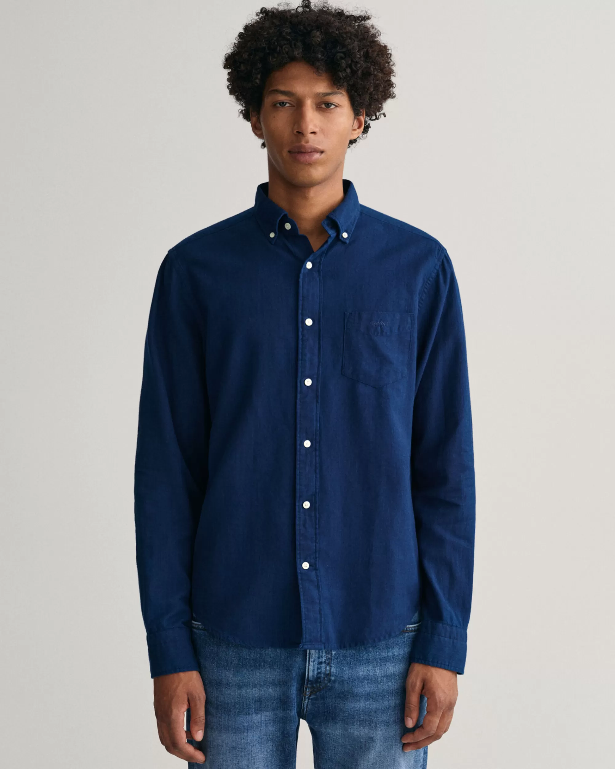 Paidat^GANT Regular Fit ‑Mitoitettu Nsininen Oxford-Paita Indigo