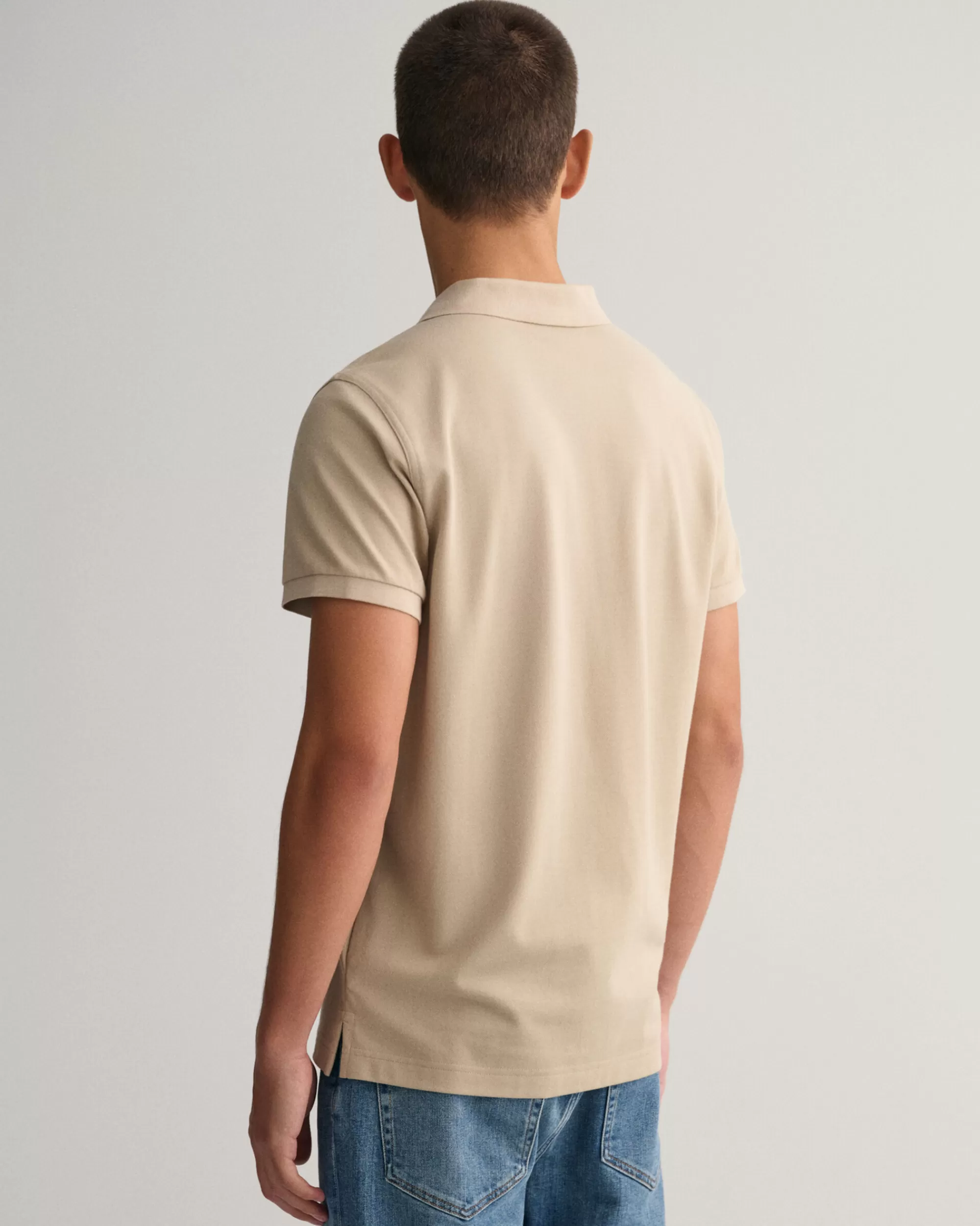 Pikeepaidat^GANT Regular Fit ‑Mitoitettu Original-Pikeepaita Concrete Beige