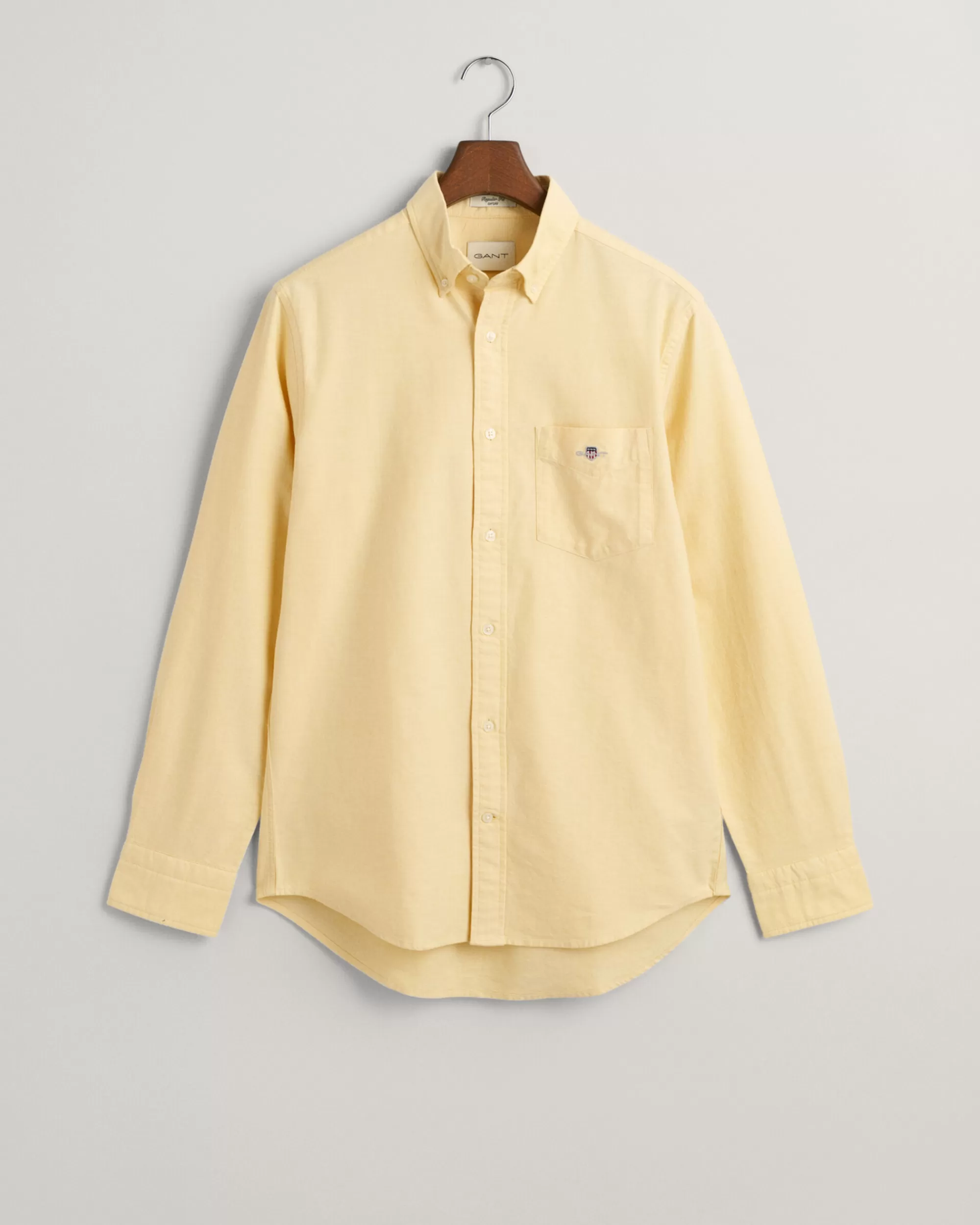 Paidat^GANT Regular Fit ‑Mitoitettu Oxford-Paita Parchment Yellow