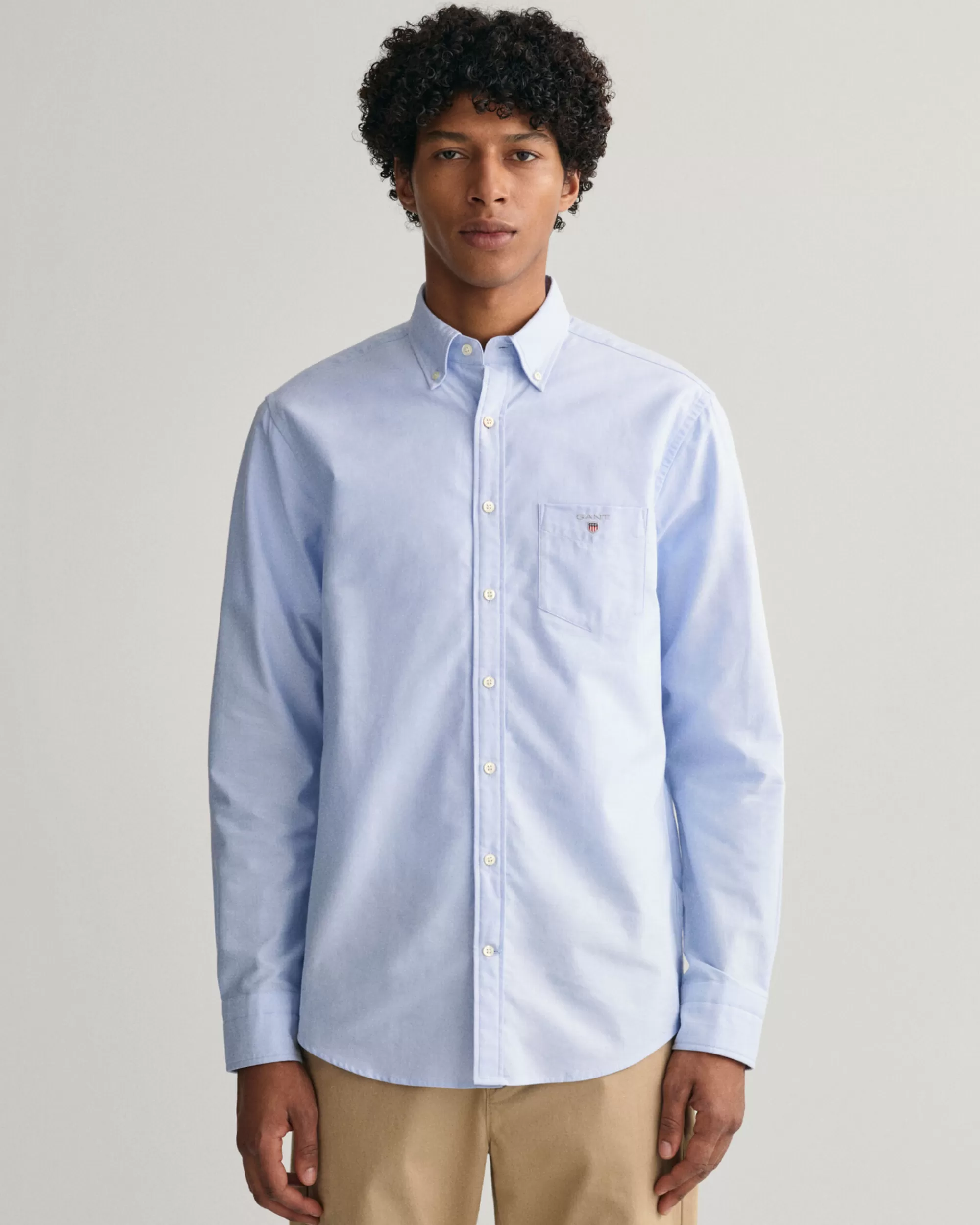 Paidat^GANT Regular Fit ‑Mitoitettu Oxford-Paita Capri Blue