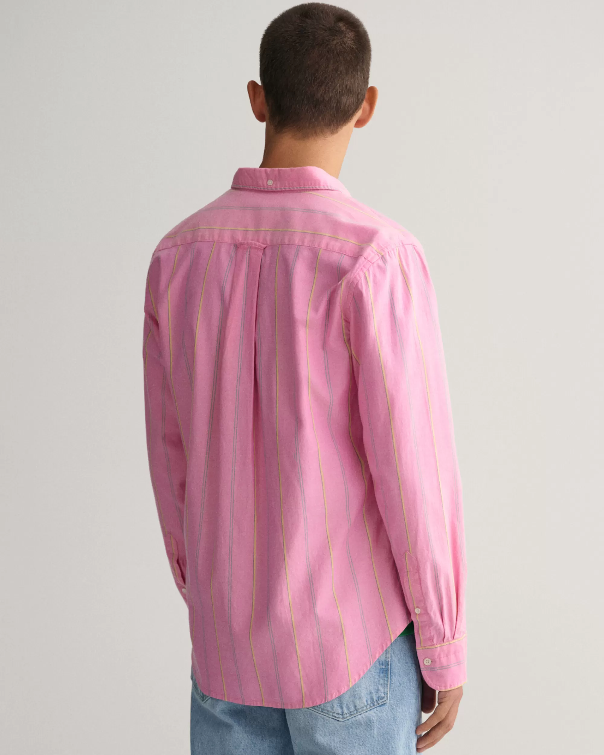 Paidat^GANT Regular Fit ‑Mitoitettu Raidallinen Archive-Oxford-Paita Hyper Pink