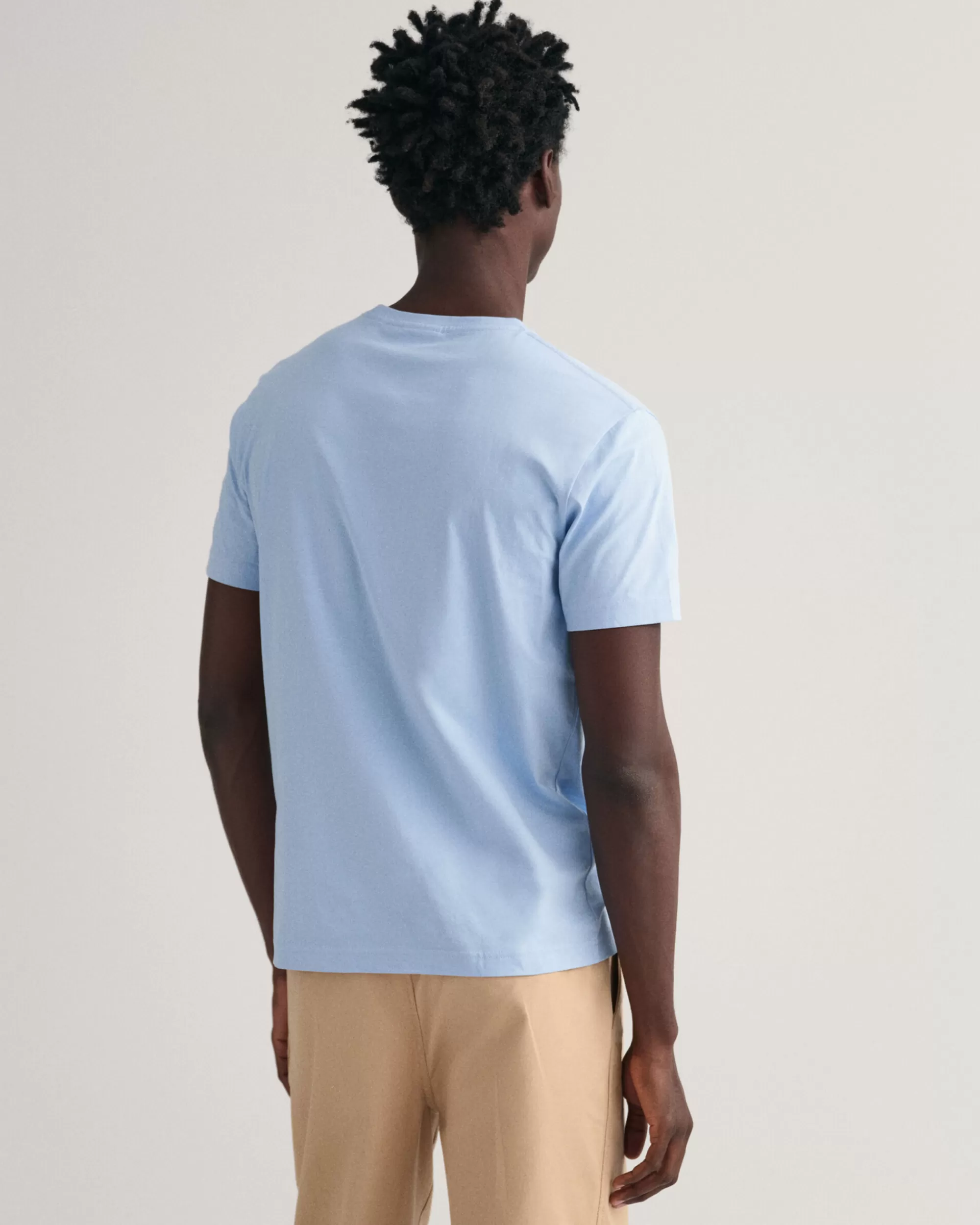 T-Paidat^GANT Regular Fit ‑Mitoitettu Shield-T‑Paita Capri Blue