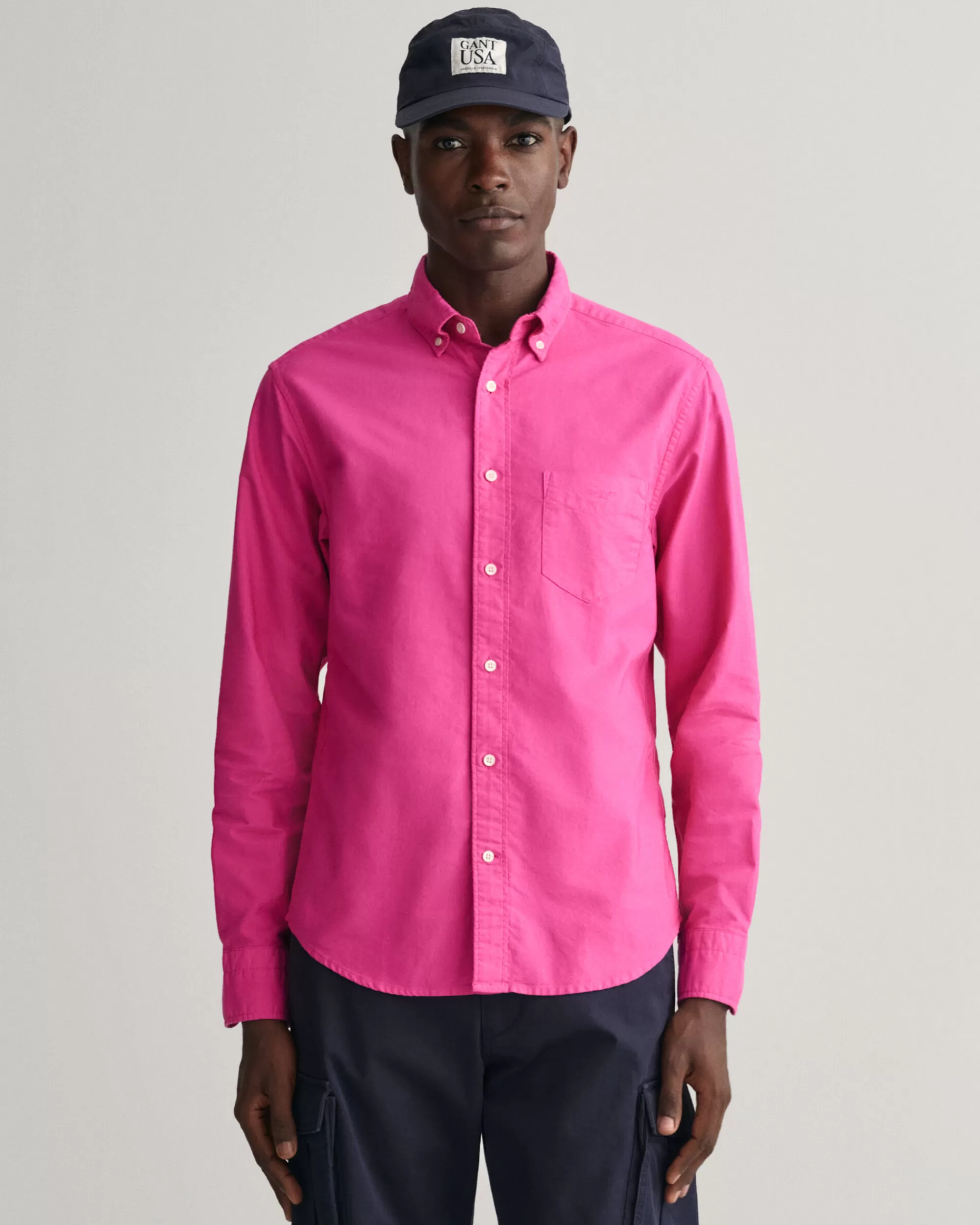 Paidat^GANT Regular Fit ‑Mitoitettu Sunfaded-Oxford-Paita Perky Pink