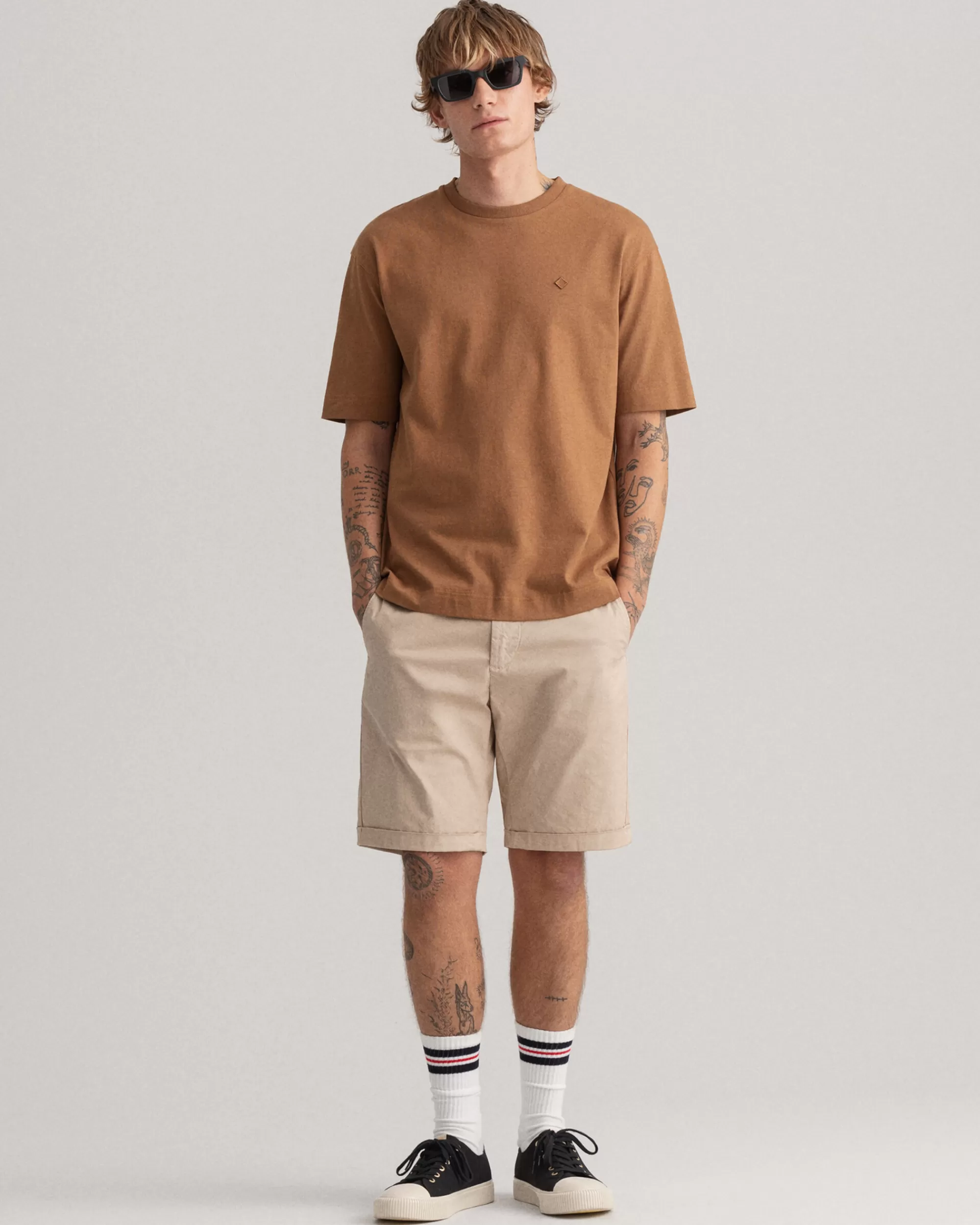 Shortsit^GANT Regular Fit ‑Mitoitetut Allister Sunfaded ‑Shortsit Dry Sand