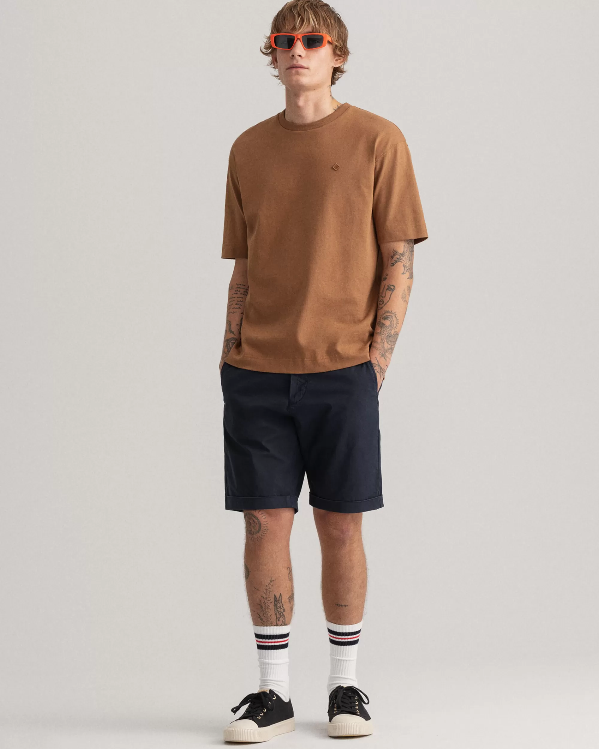 Shortsit^GANT Regular Fit ‑Mitoitetut Allister Sunfaded ‑Shortsit Marine