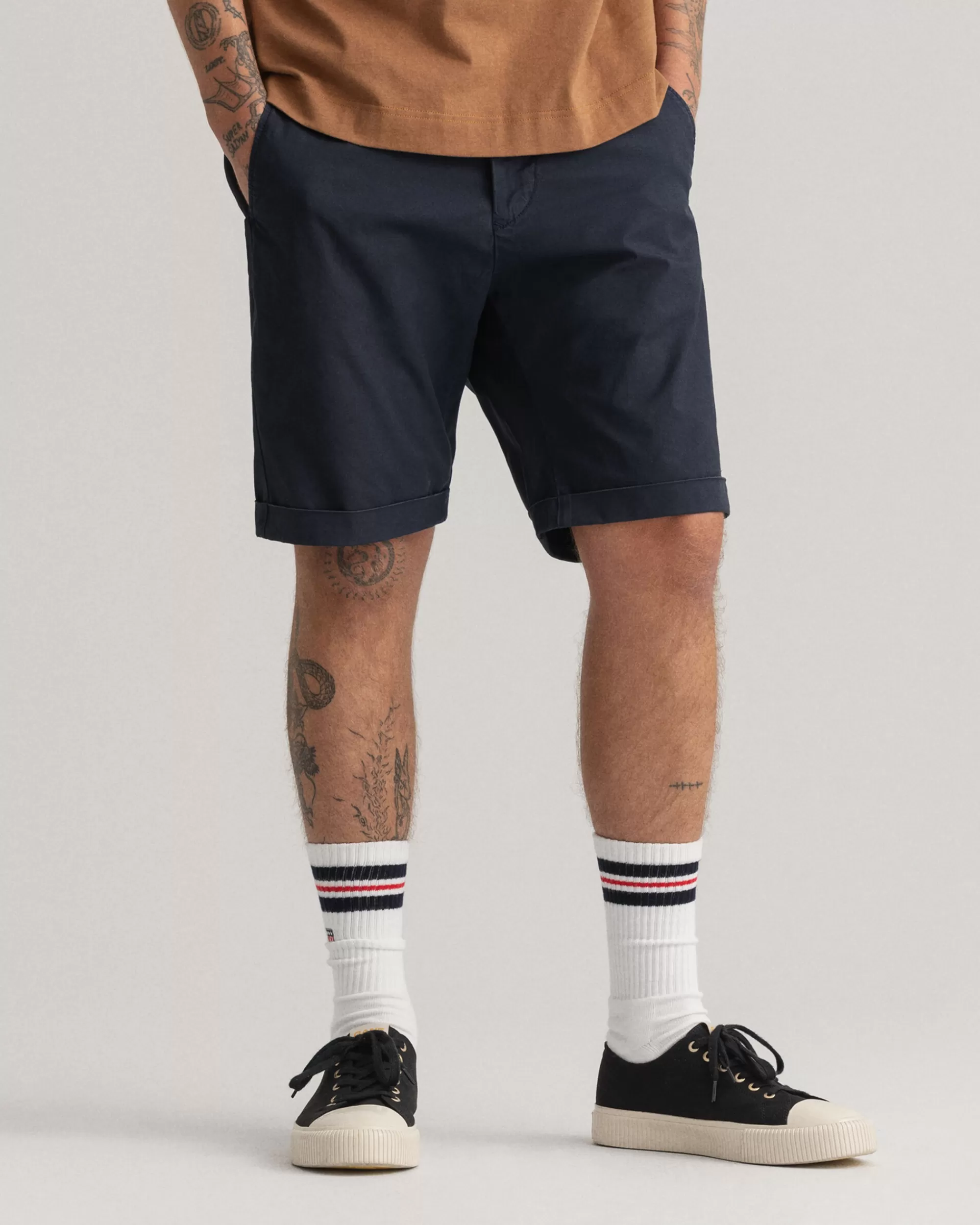 Shortsit^GANT Regular Fit ‑Mitoitetut Allister Sunfaded ‑Shortsit Marine