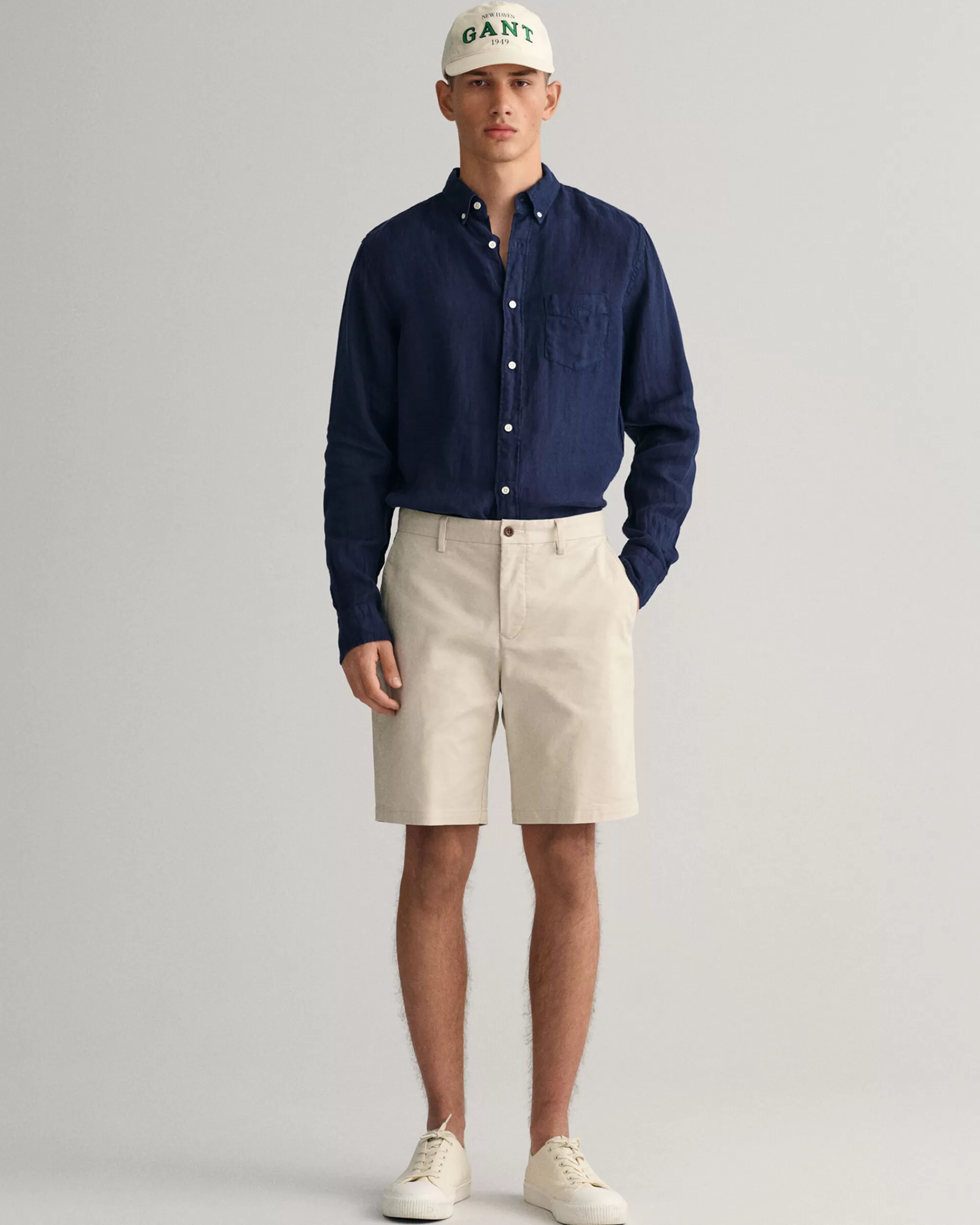 Shortsit^GANT Regular Fit ‑Mitoitetut Allister Tech Prep™ ‑Shortsit Putty