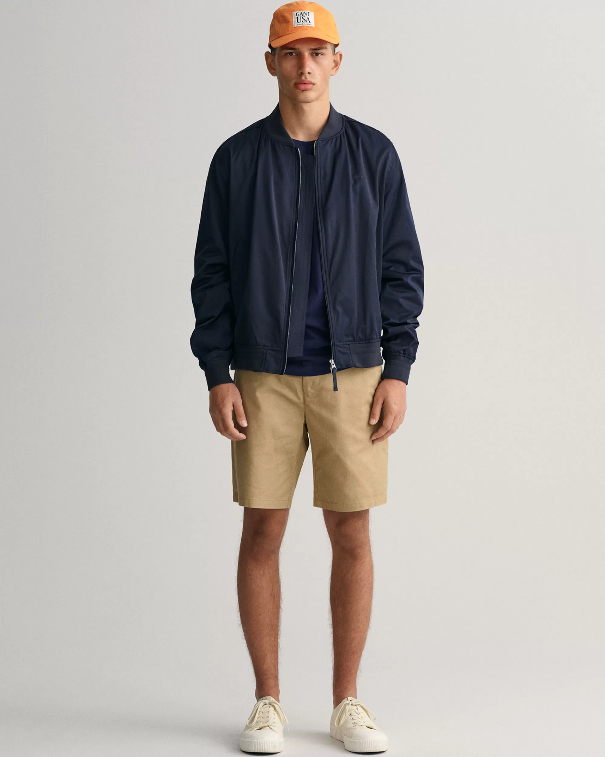 Shortsit^GANT Regular Fit ‑Mitoitetut Allister Tech Prep™ ‑Shortsit Dark Khaki