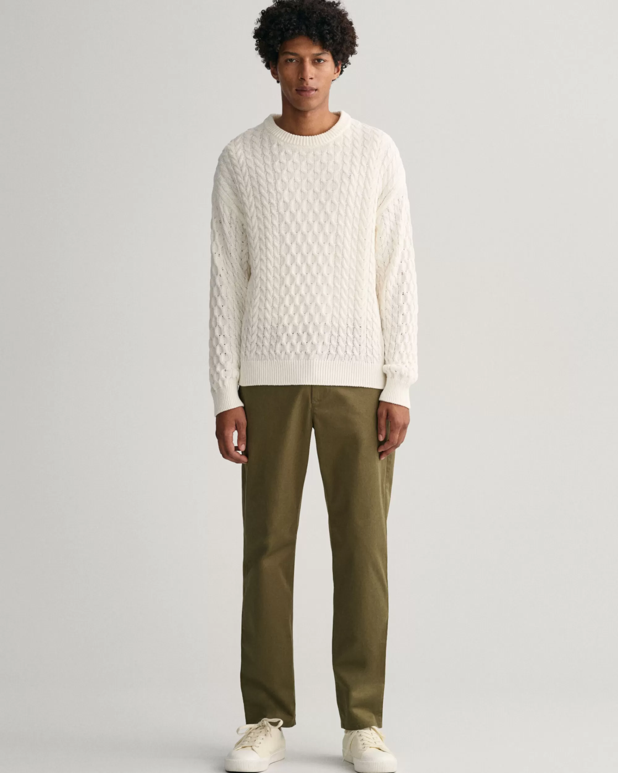 Housut^GANT Regular Fit ‑Mitoitetut Allister-Tvillichinot Racing Green