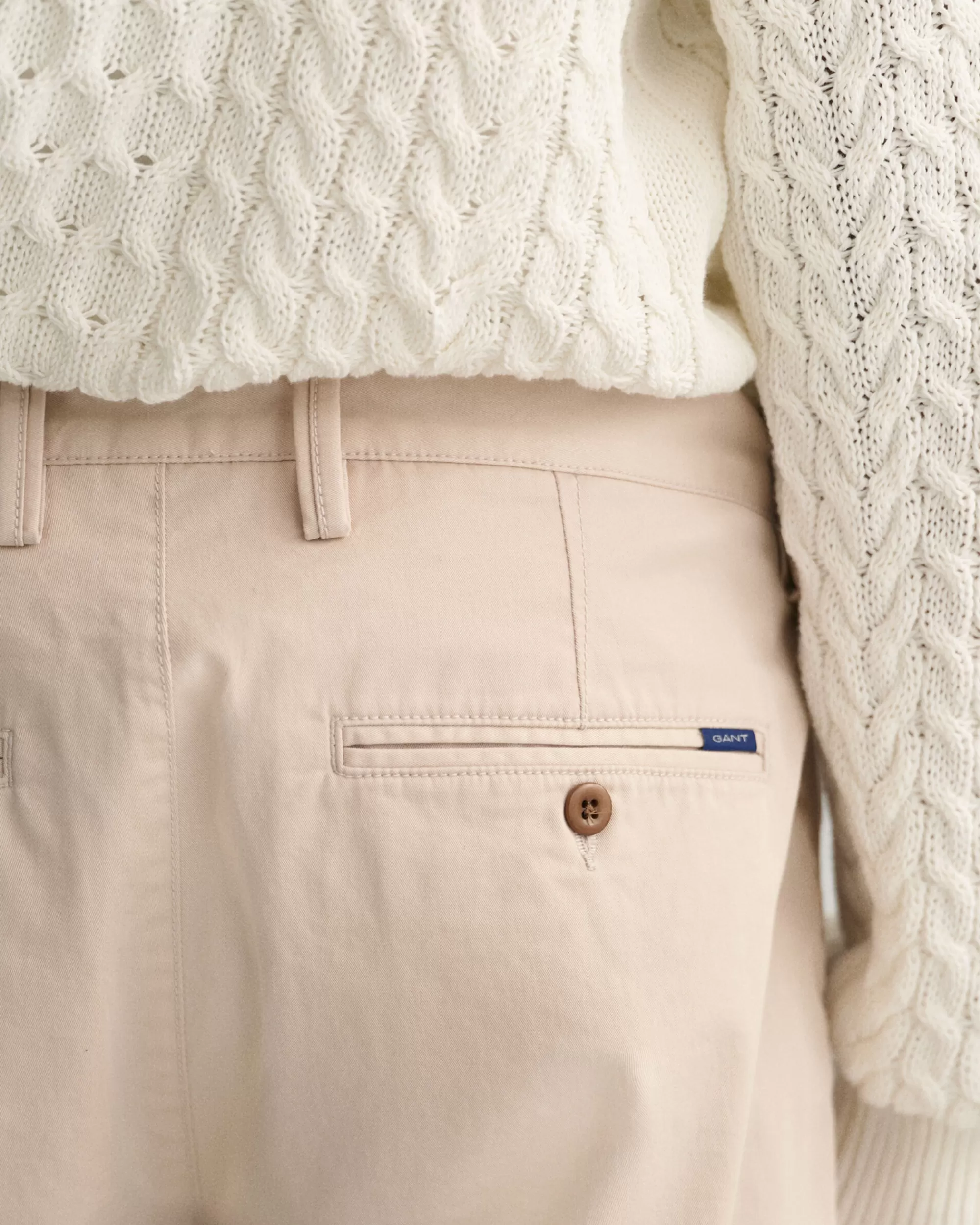 Housut^GANT Regular Fit ‑Mitoitetut Allister-Tvillichinot Putty