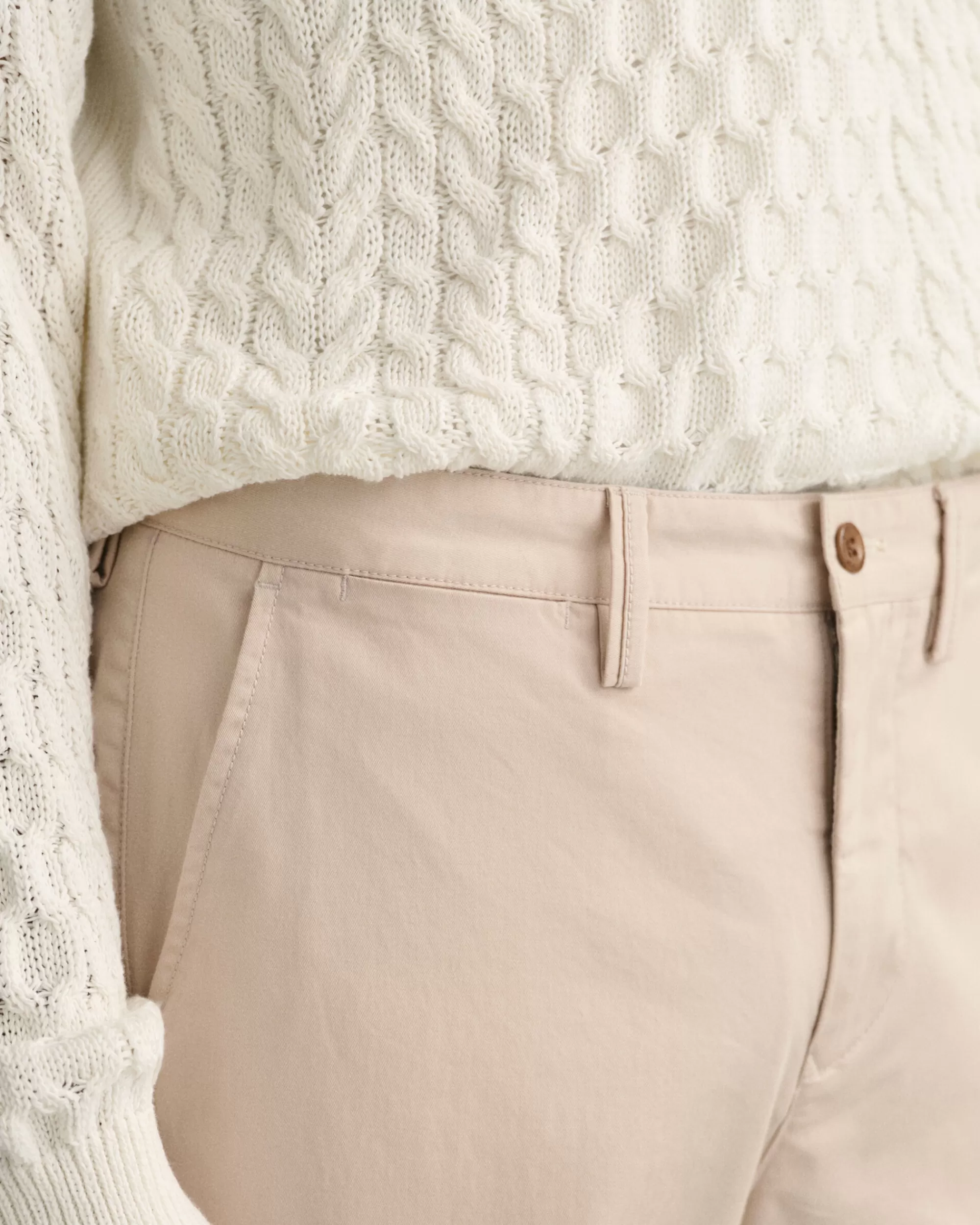 Housut^GANT Regular Fit ‑Mitoitetut Allister-Tvillichinot Putty