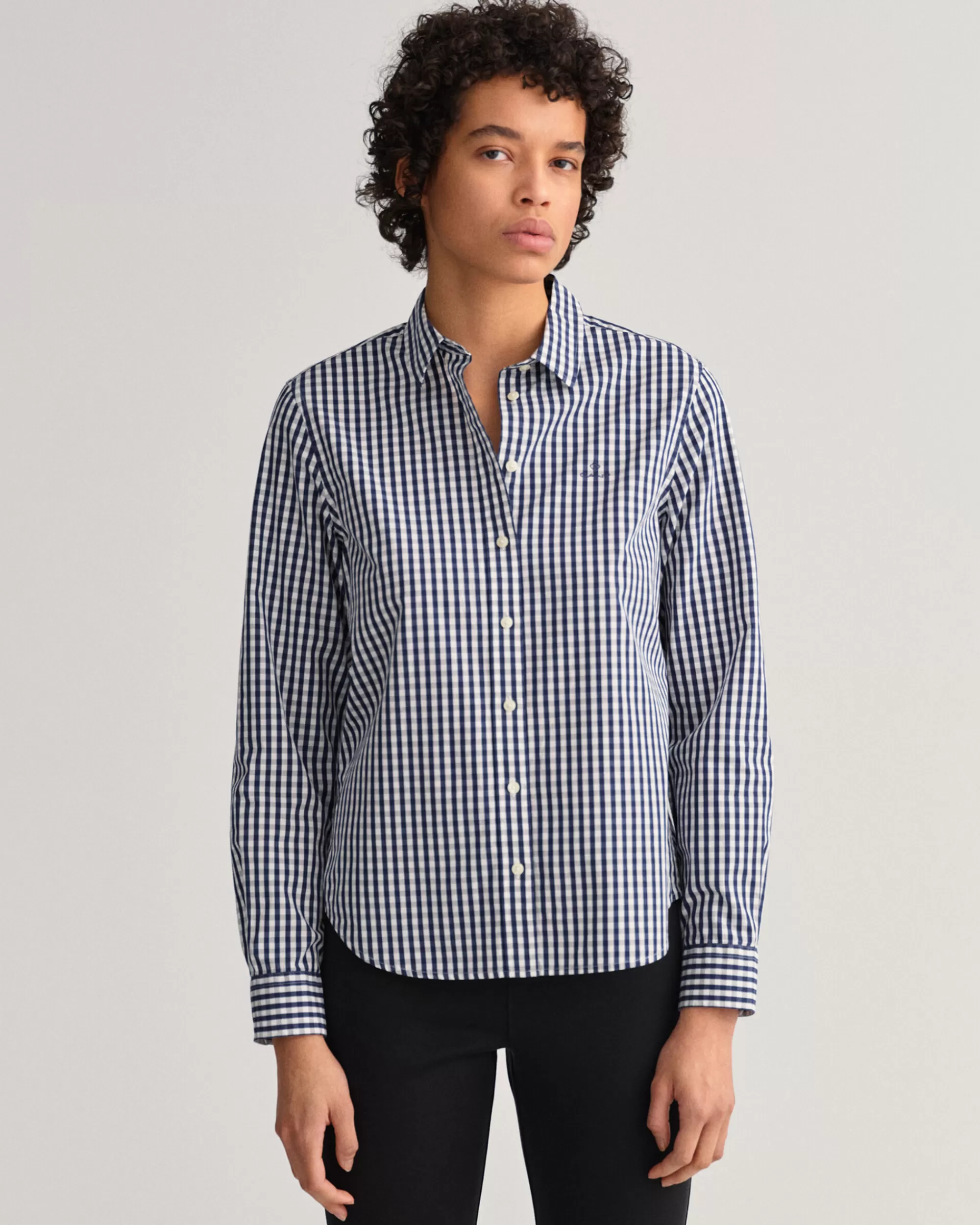 Paidat^GANT Regular Fit ‑Mitoitettu Gingham-Ruutuinen Paita Broadcloth-Kankaasta Classic Blue